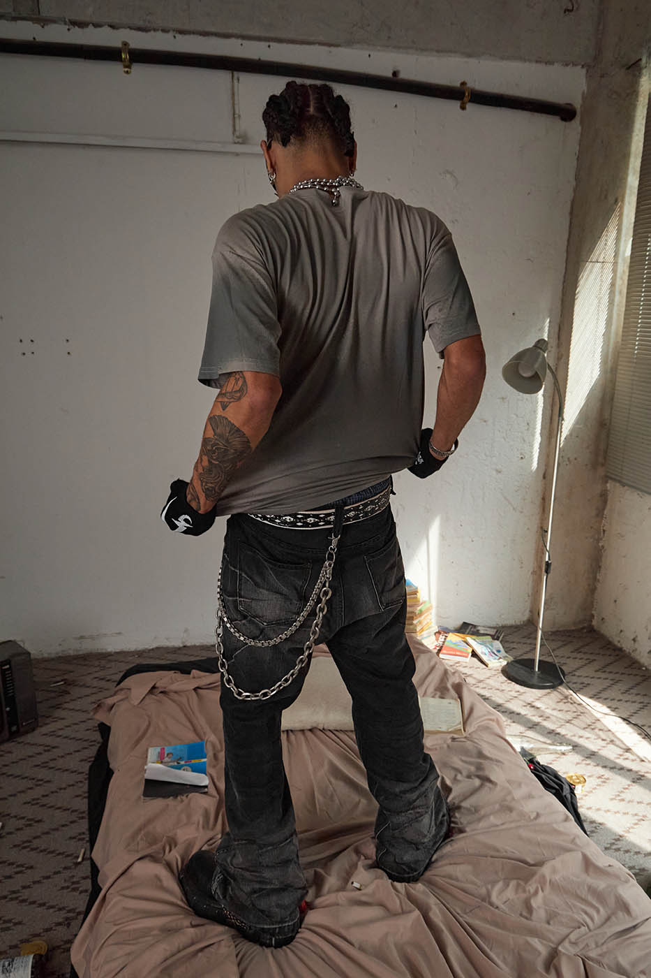 DND4DES Meteor Hammer Abstract Graphics T-Shirt-T Shirt-S-Free Shipping Leatheretro