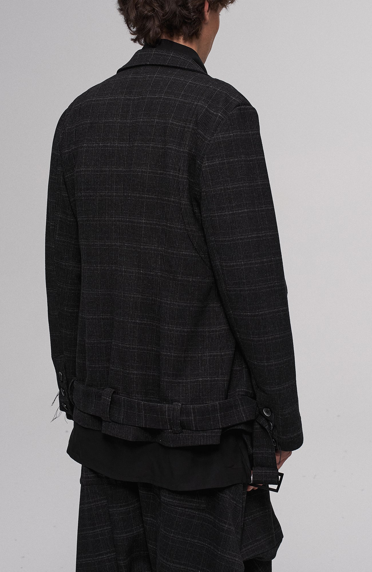 ILNya Nieternite Nifutur Deconstructed Detachable Plaid Blazer-Jacket-S(0) (Preorder)-Free Shipping Leatheretro