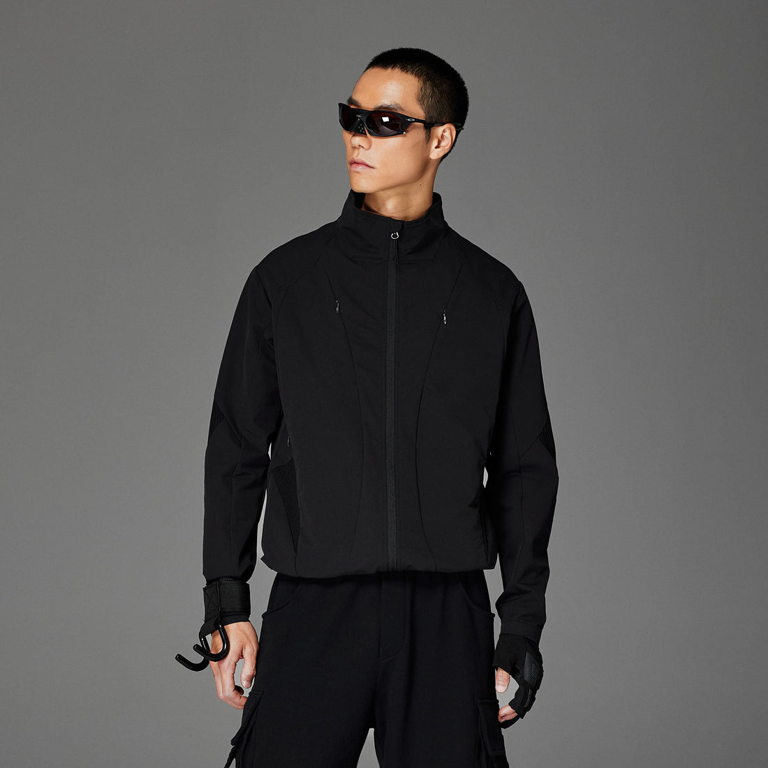 CATSSTAC Essential Panel Softshell Jacket-Jacket-M-Light Gray-Free Shipping Leatheretro