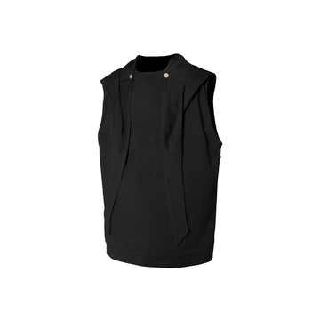 RELABEL Detachable Snap-Hooded Vest-Vest-XS-Free Shipping Leatheretro