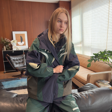 MIICHOUS Contrast Racer Graphic Panel Jacket-Jacket-S-Free Shipping Leatheretro