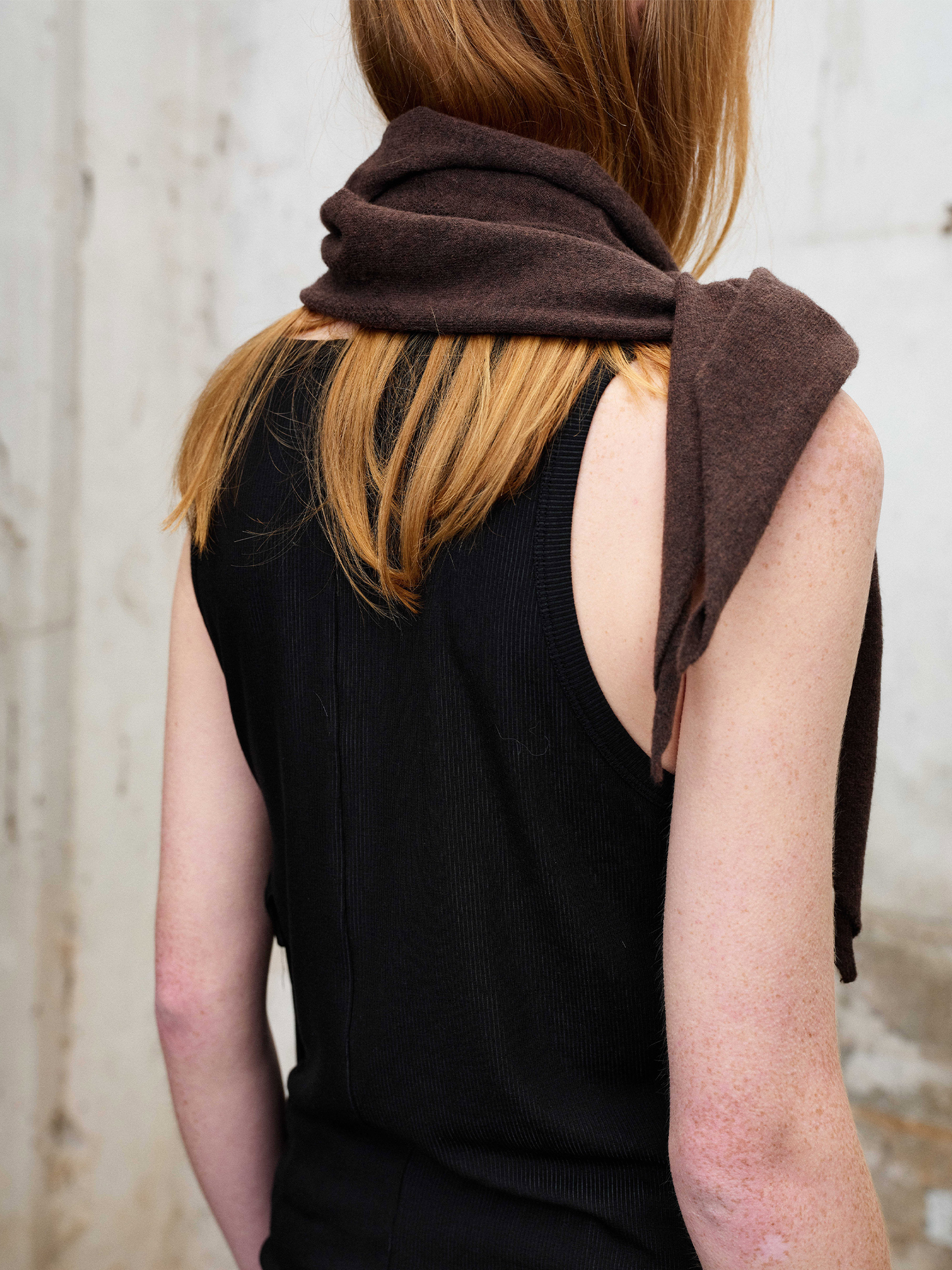 ILNya Nieternite Nifutur Deconstructed Graphic Knit Tank Top Black-Tank Top-S (0)-Free Shipping Leatheretro
