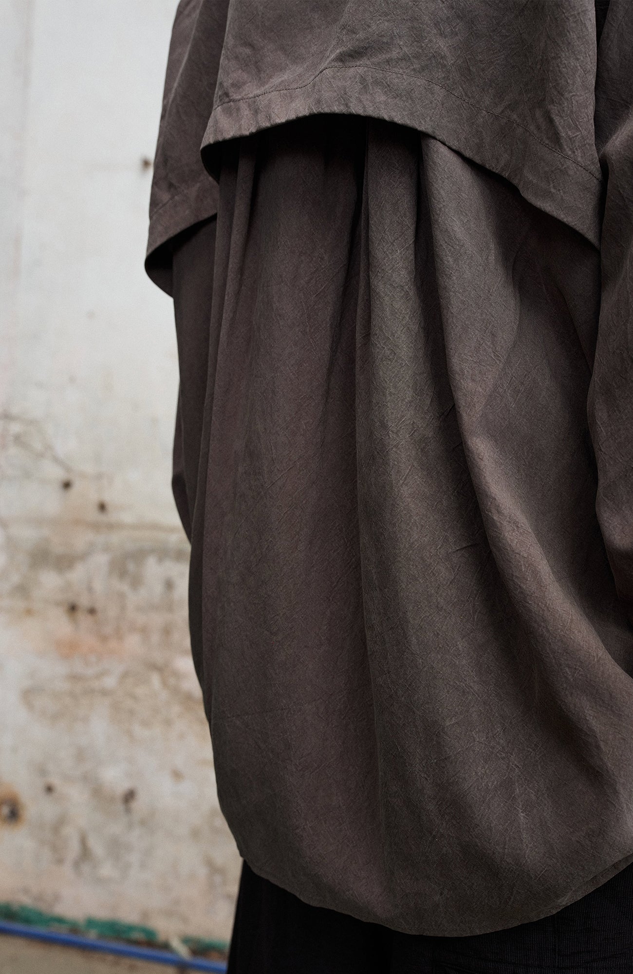 ILNya Nieternite Nifutur Draped Hooded Overshirt-Shirt-S(0)-Free Shipping Leatheretro