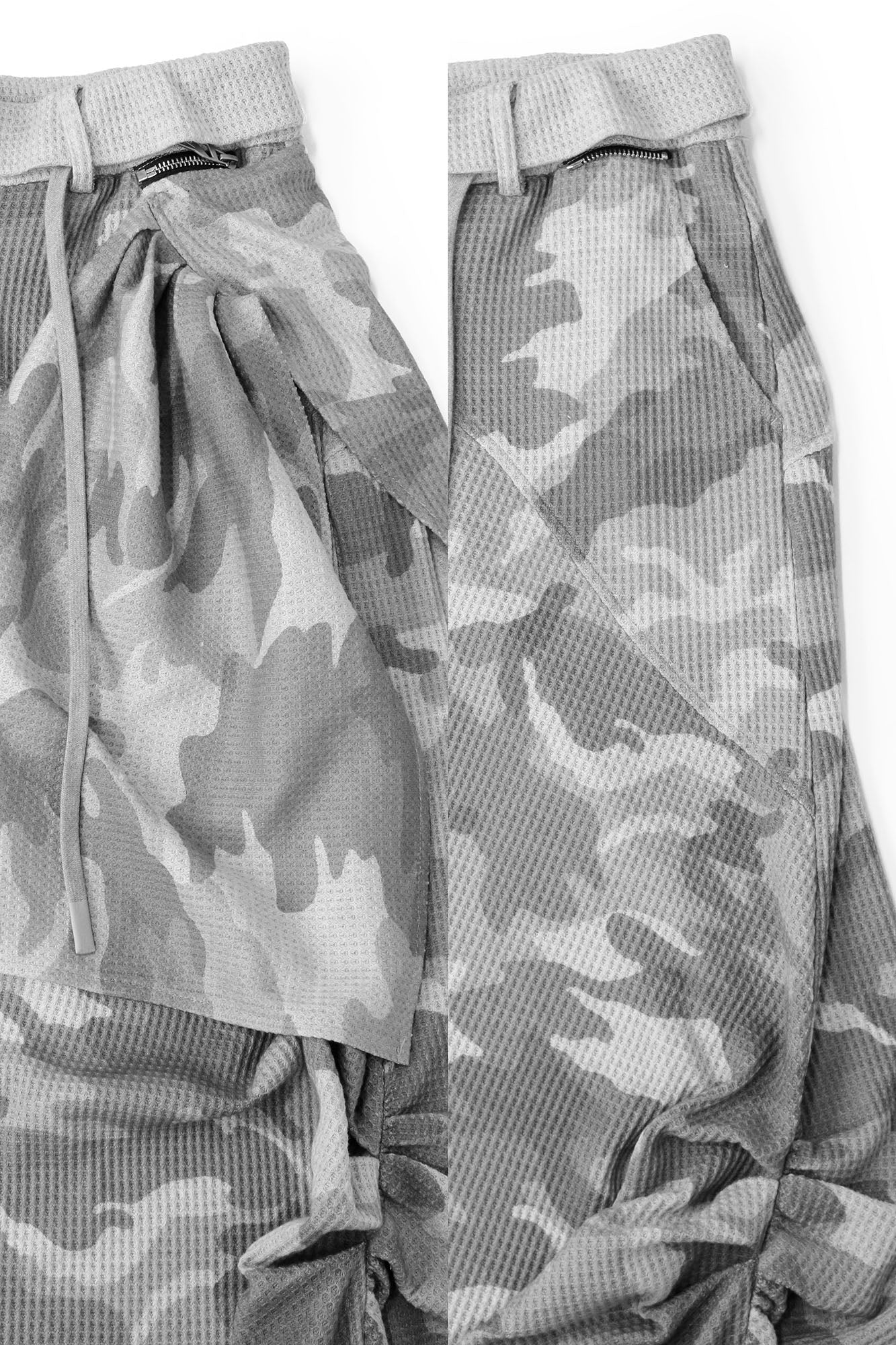 RELABEL Camo Waffle Inverted Waist Sweatpants-Pants-XS (Preorder)-Free Shipping Leatheretro