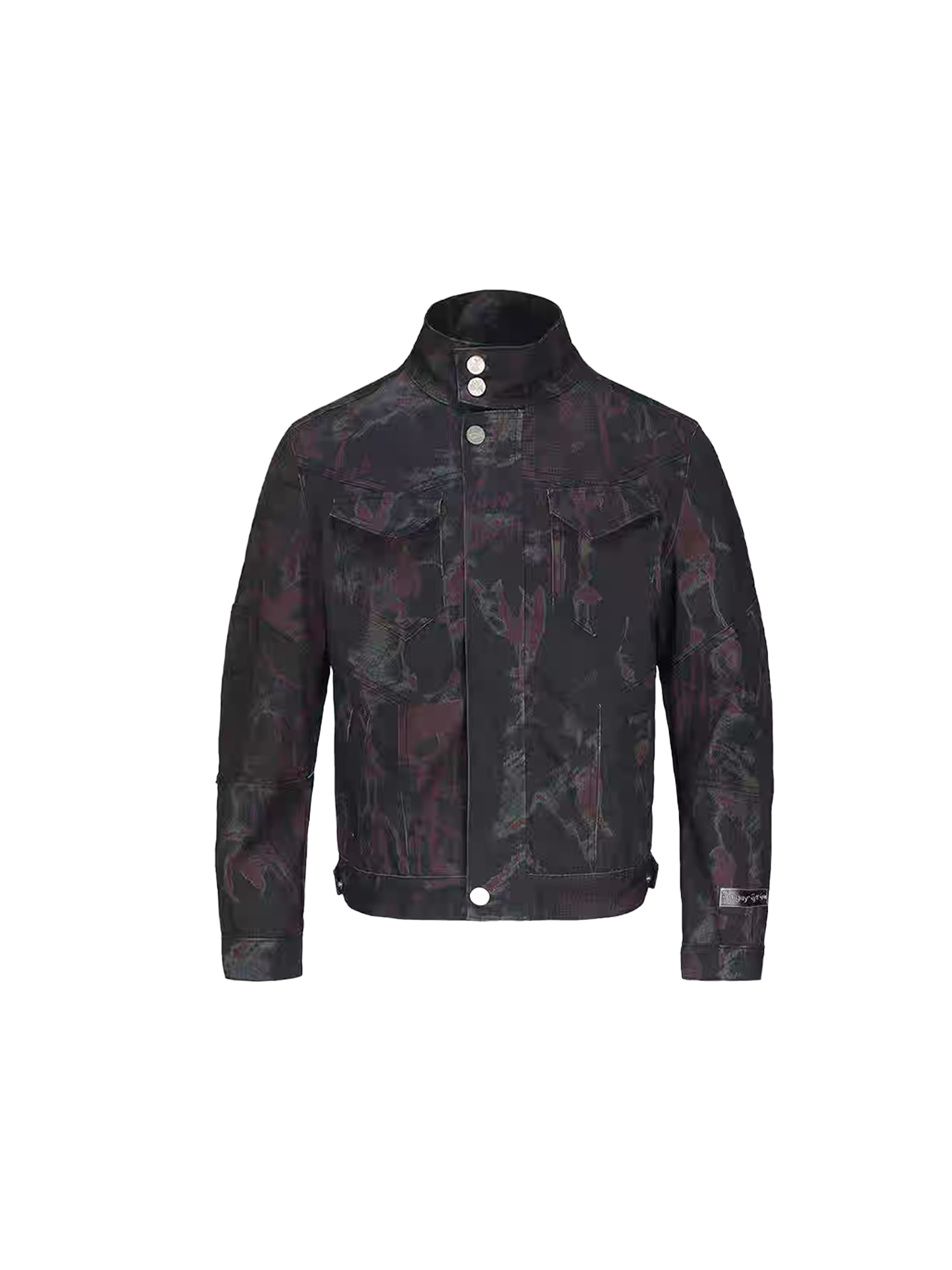 CYCYCY Punk Graffiti Denim Jacket-Jacket-S-Free Shipping Leatheretro