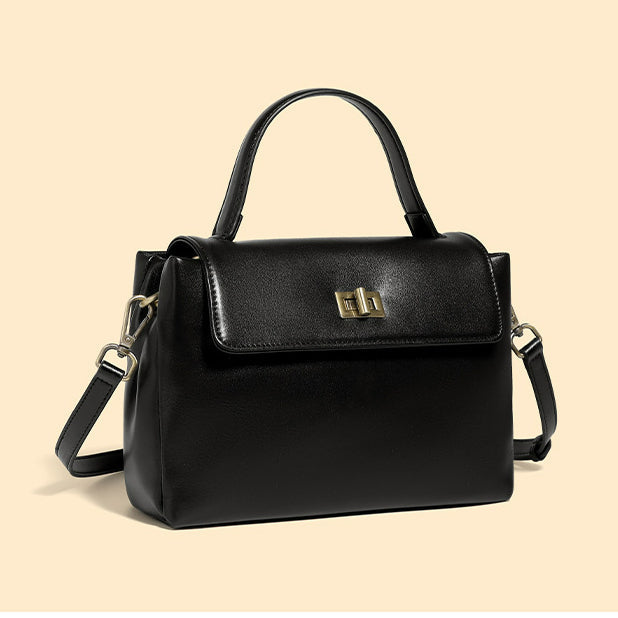 Leather Handbag Fashion Crossbody Bags-Handbags-Brown-Free Shipping Leatheretro