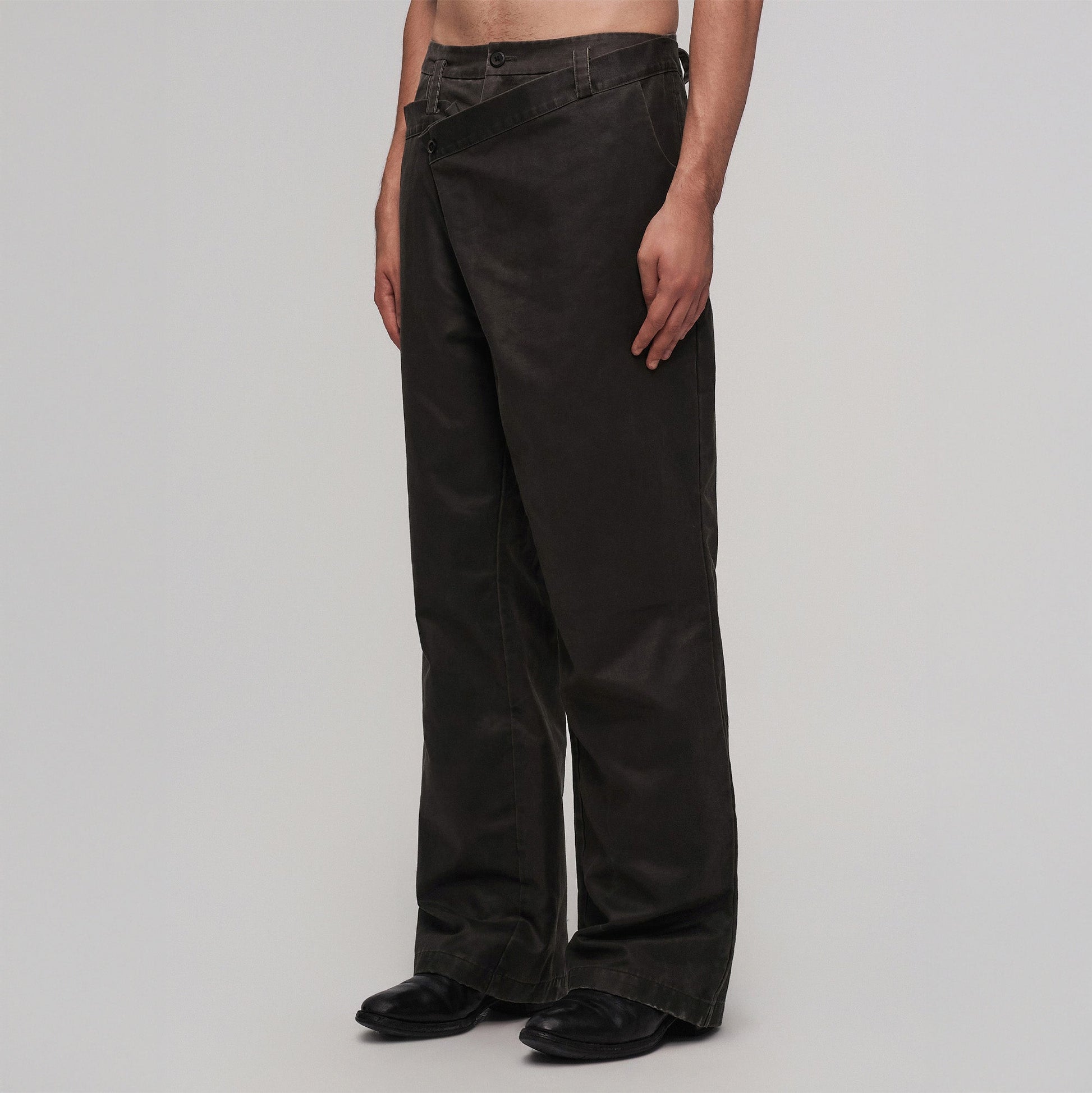 ILNya Nieternite Nifutur Asym Double Waistband Wide-Leg Trousers-Pants-S (0)(Preorder)-Free Shipping Leatheretro