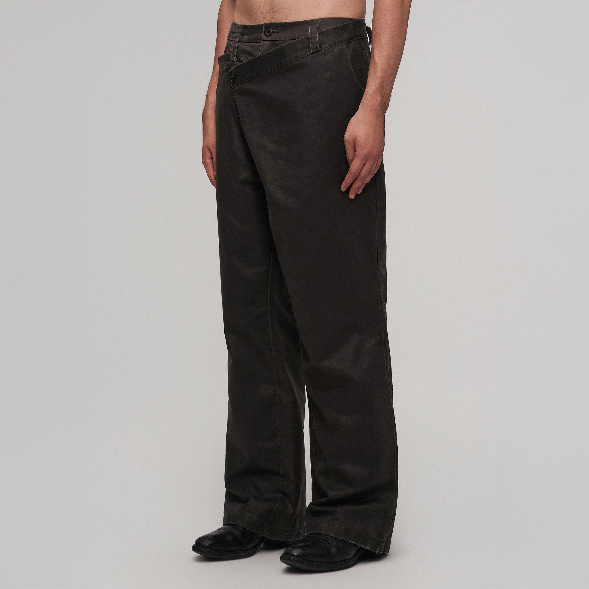 ILNya Nieternite Nifutur Asym Double Waistband Wide-Leg Trousers-Pants-S (0)(Preorder)-Free Shipping Leatheretro