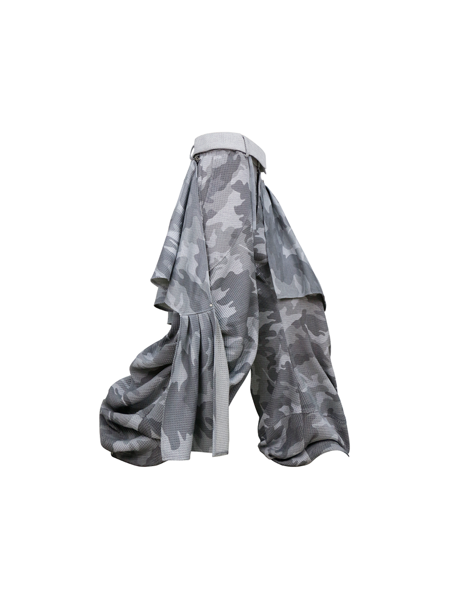 RELABEL Camo Waffle Inverted Waist Sweatpants-Pants-XS (Preorder)-Free Shipping Leatheretro