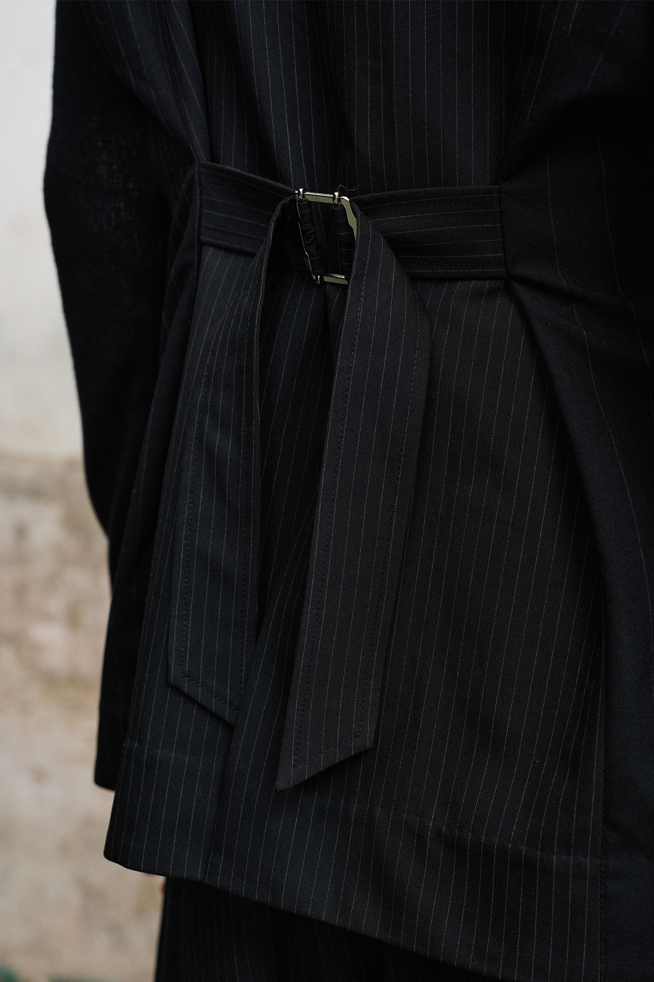ILNya Nieternite Nifutur Double-Collar Panel Pinstripe Vest-Vest-S-Free Shipping Leatheretro