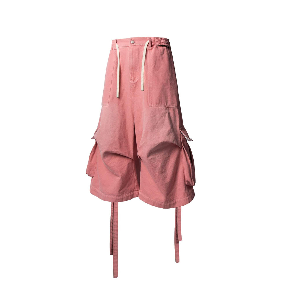 RELABEL Washed Strap Drawstring Cargo Shorts-Shorts-XS-Free Shipping Leatheretro