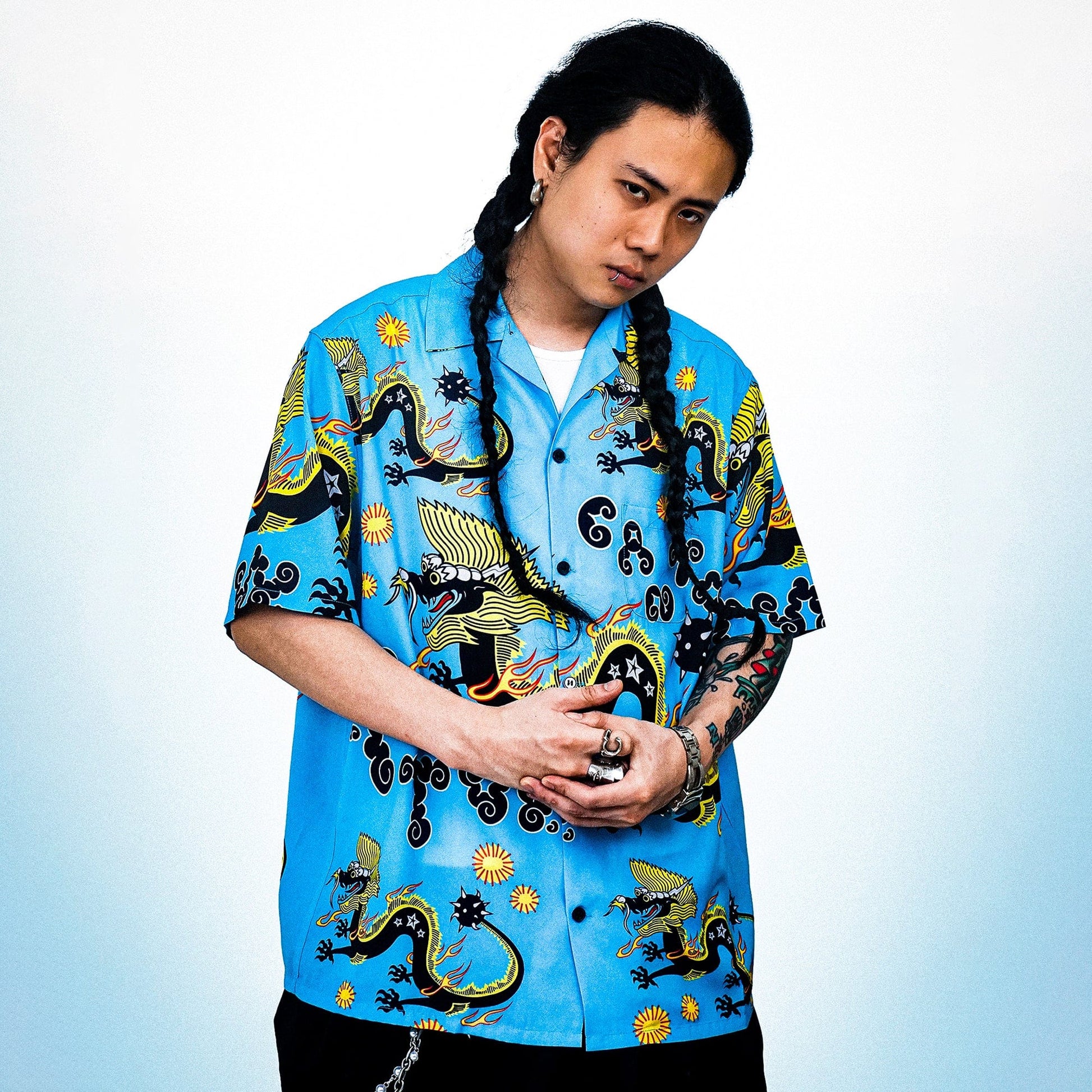 WCC Dragon Half-Shirt-Half shirt-M-Free Shipping Leatheretro