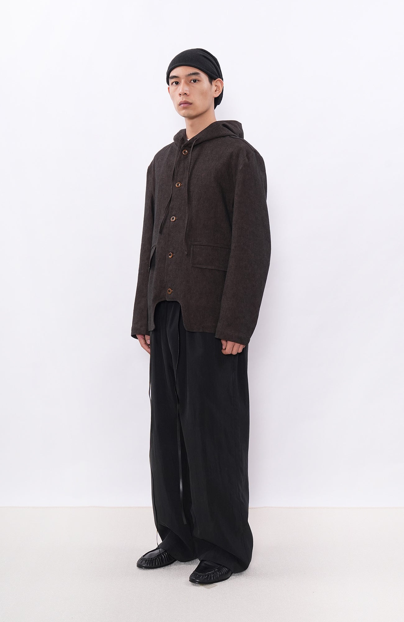 7440 37 1 Linen-Cotton Drawstring Hooded Blazer-Jacket-S (Preorder)-Free Shipping Leatheretro