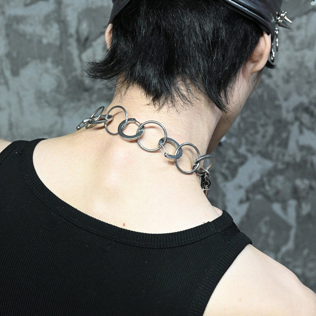 ILLUSORY Ex Machina Adjustable Tassels Rivet Necklace-Necklace-40-58cm (Tassels Style)-Free Shipping Leatheretro