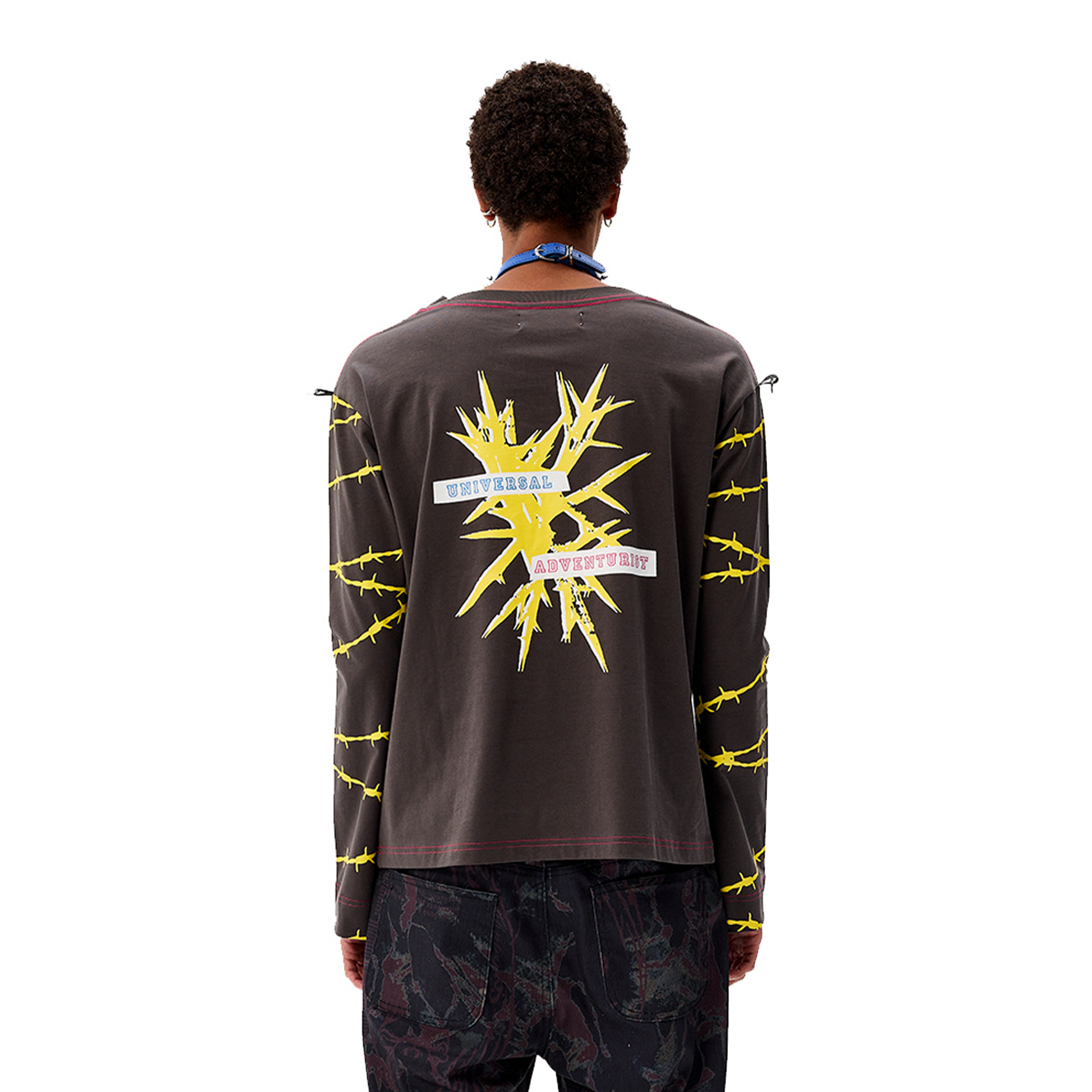 CYCYCY Punk Cartoon Mouse Graphic Long-Sleeve Tee-L/S Tee-S-Free Shipping Leatheretro