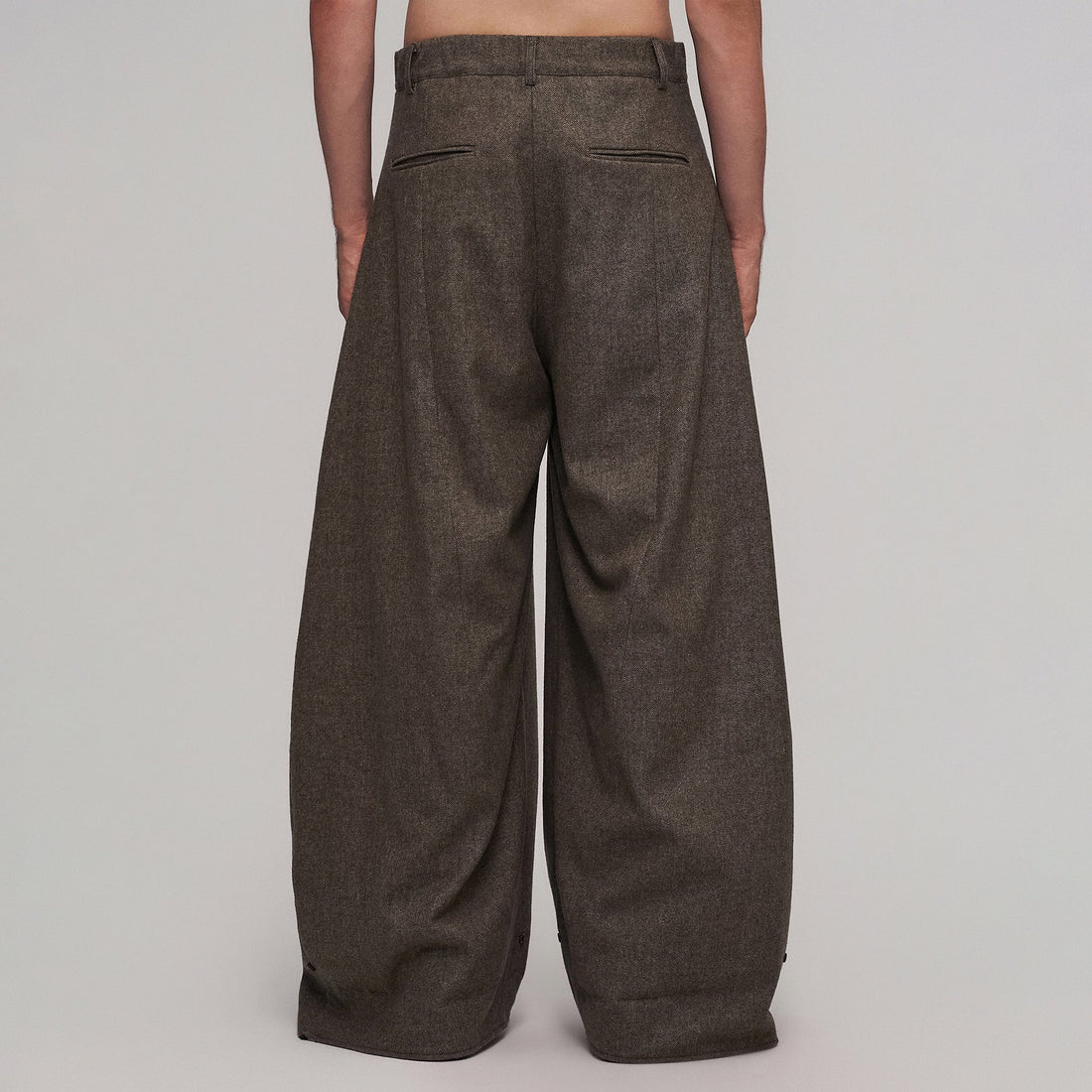 ILNya Nieternite Nifutur Striped Lining Oversized Wool-Blend Trousers-Pants-S(0)-Free Shipping Leatheretro