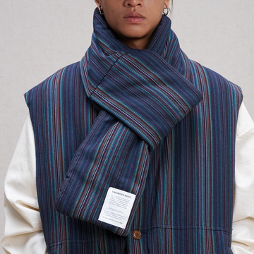 UNLIMITED MOTE Striped Padded Scarf