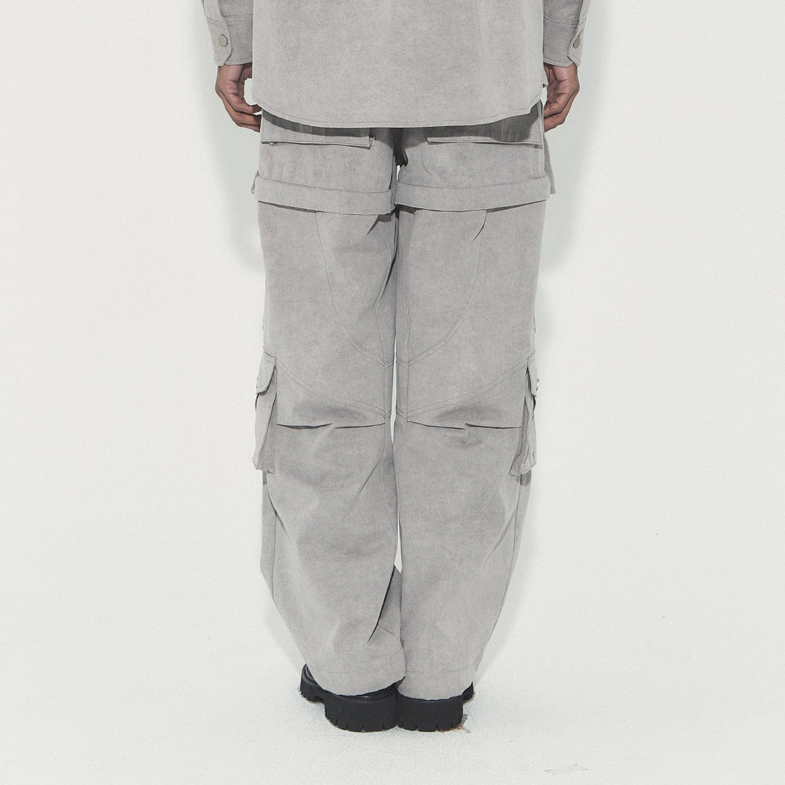VANN VALRENCE Detachable Washed Multi-Pocket Cargo Pants-Pants-S-Free Shipping Leatheretro