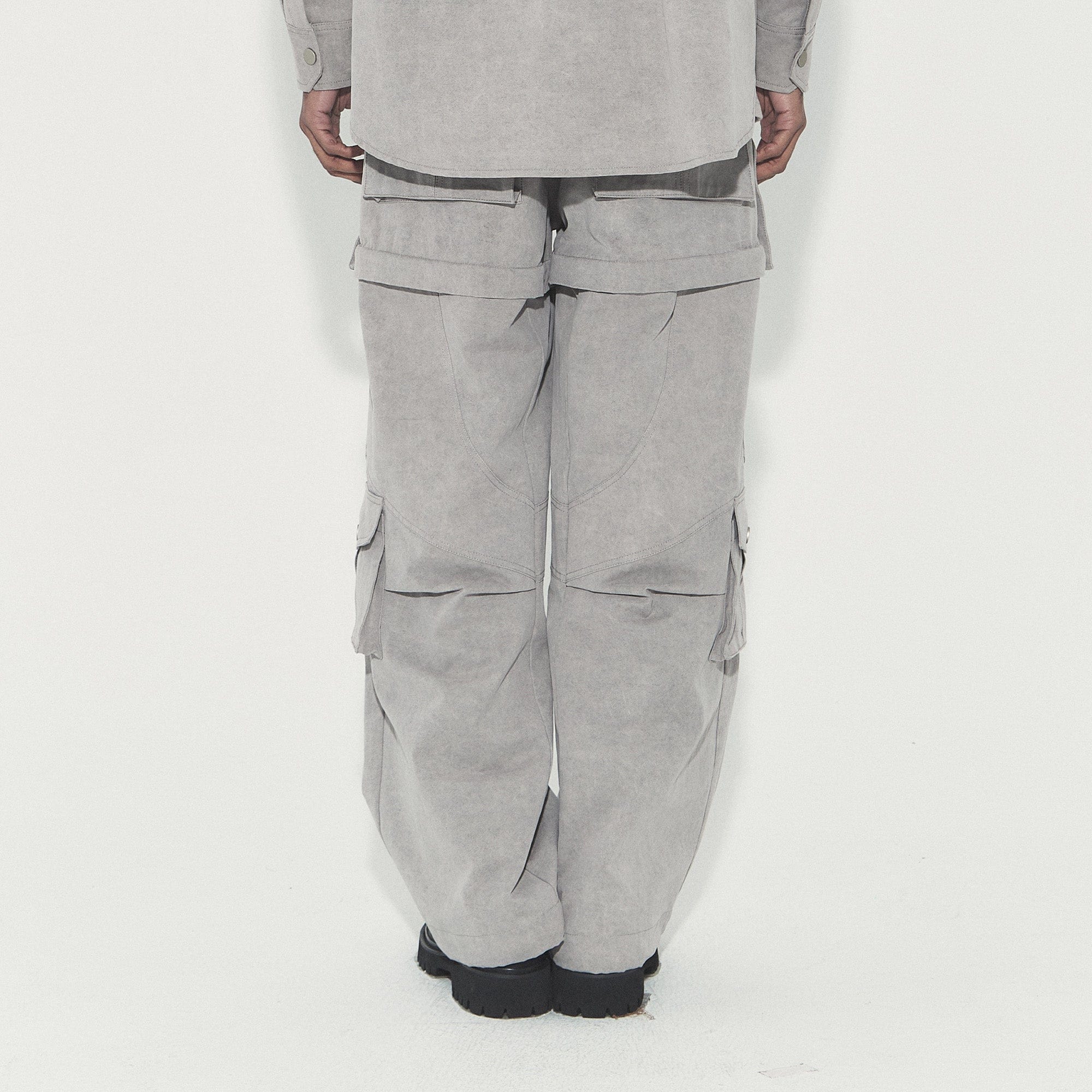 VANN VALRENCE Detachable Washed Multi-Pocket Cargo Pants-Pants-S-Free Shipping Leatheretro