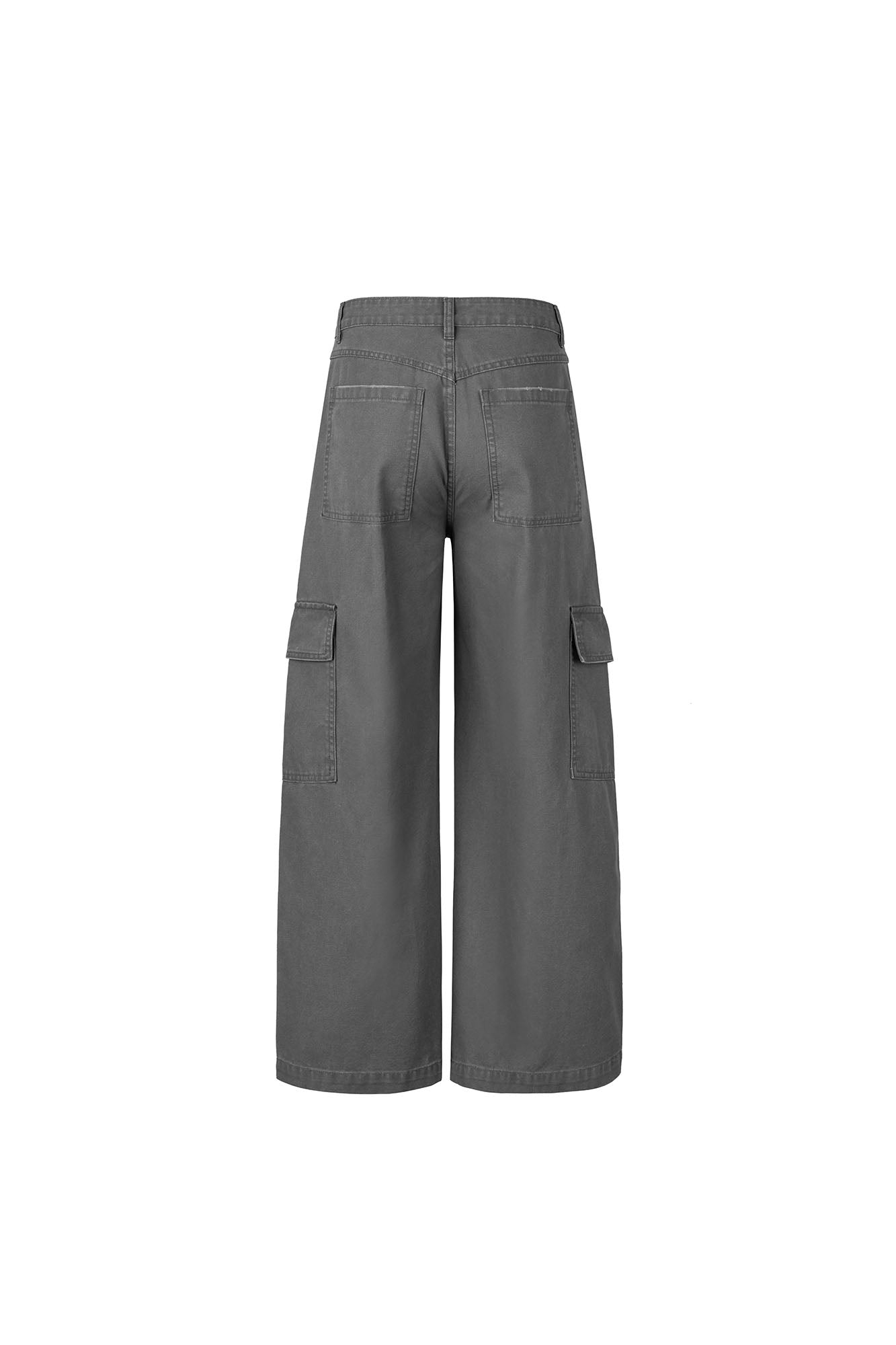 OKAYTHXBYE Pleated Utility Baggy Cargo Pants-Pants-Black-S-Free Shipping Leatheretro