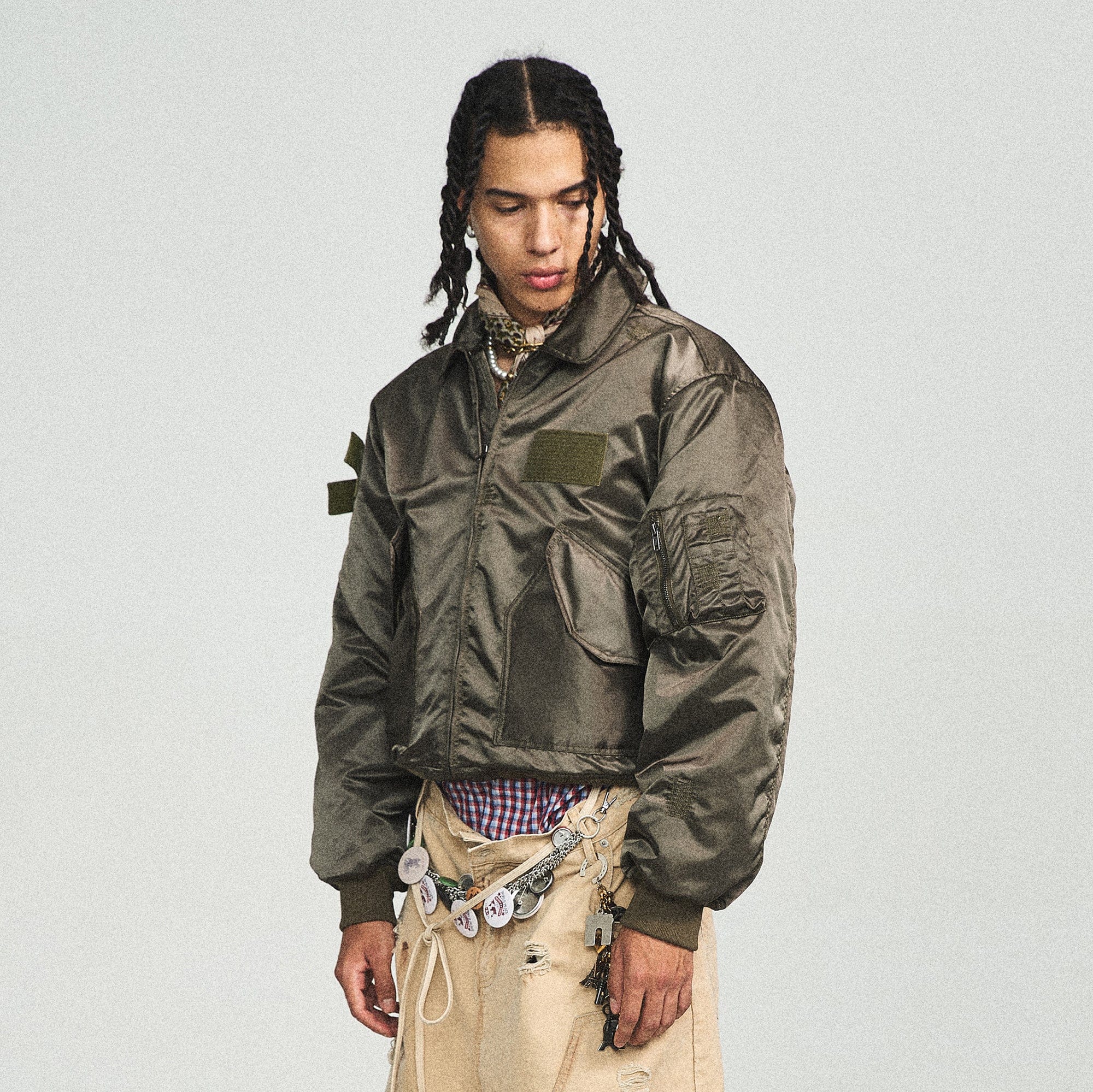 STEEPC Camo MA2 Multi-Pocket Patchwork Reversible Jacket-Jacket-S-Green-Free Shipping Leatheretro