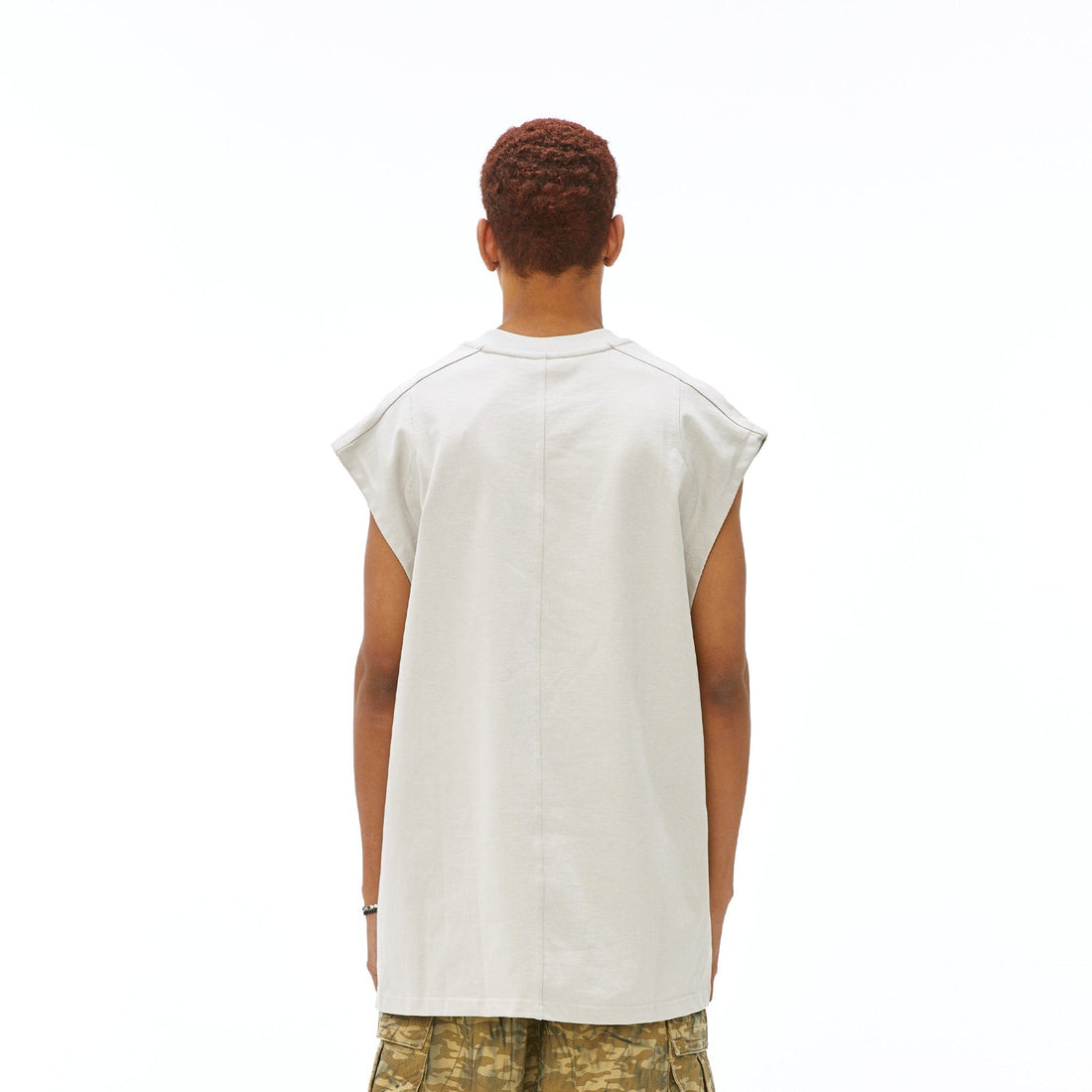 VANN VALRENCE Slogan Graphic Oversized Sleeveless Tee-T Shirt-XS-Free Shipping Leatheretro