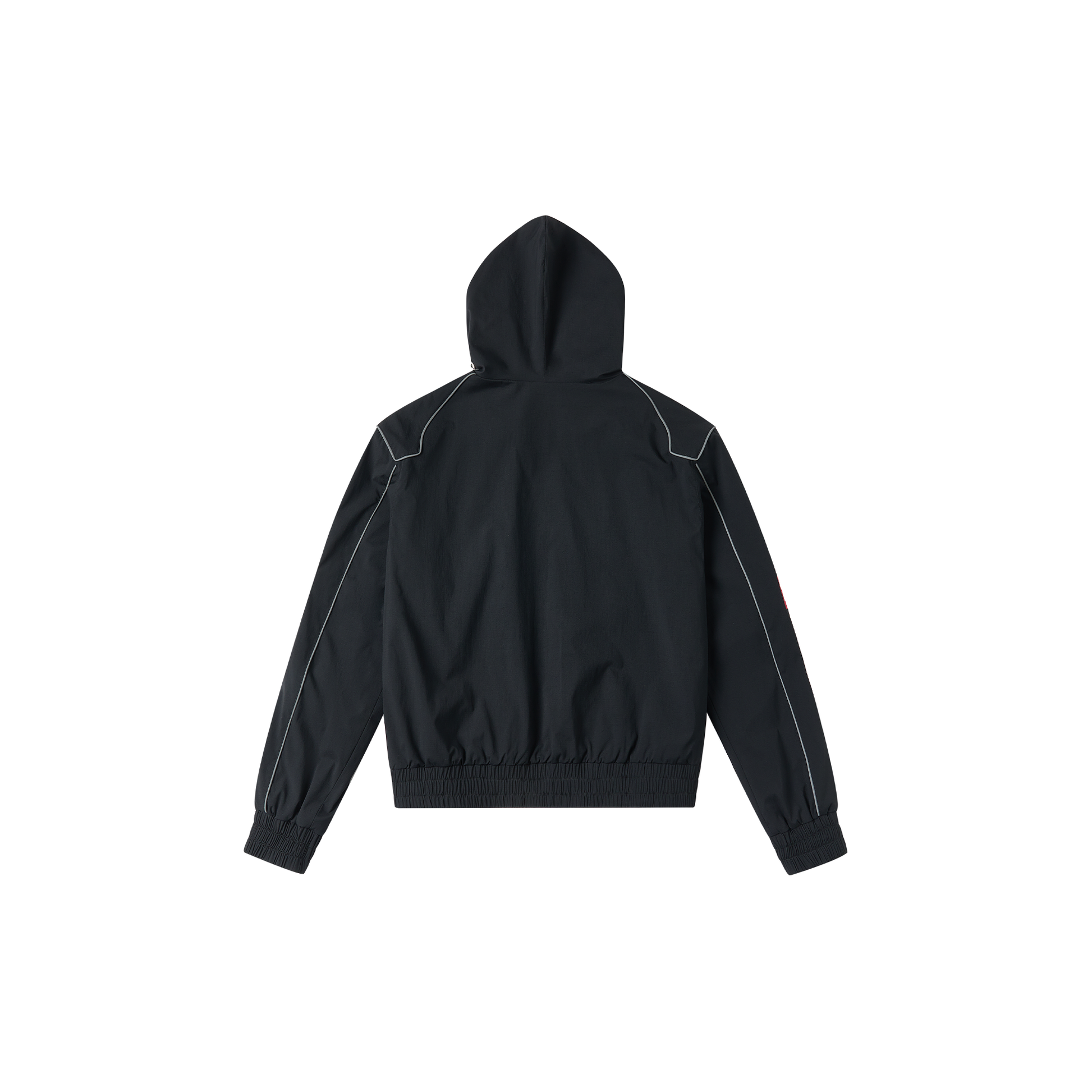 SAVAGEGROWTHWORLD Embroidered Logo Piped Hooded Jacket-Jacket-S-Free Shipping Leatheretro