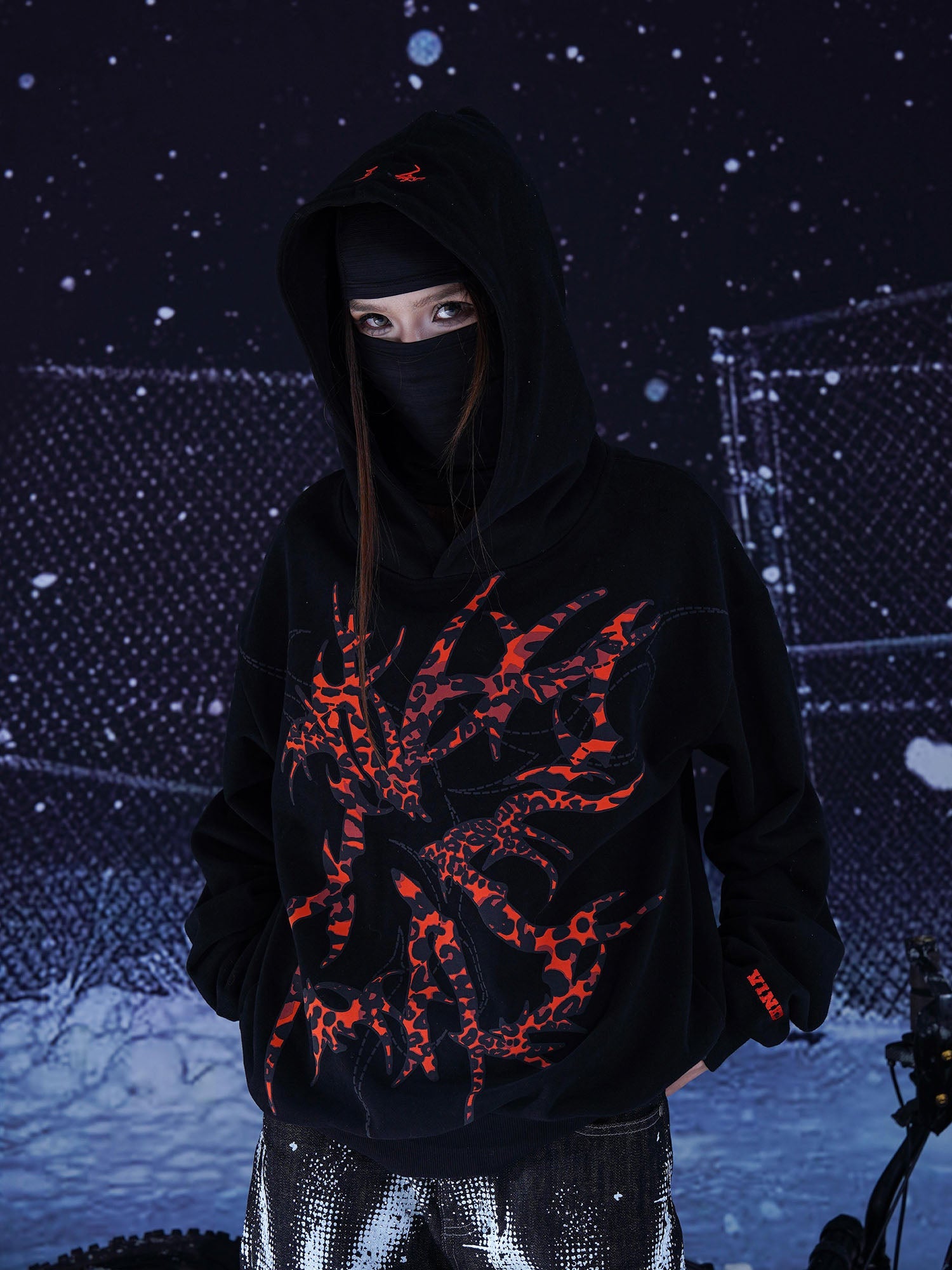 VINKID Leopard Thorn Patch Hoodie-Hoodie-S (Preorder)-Free Shipping Leatheretro
