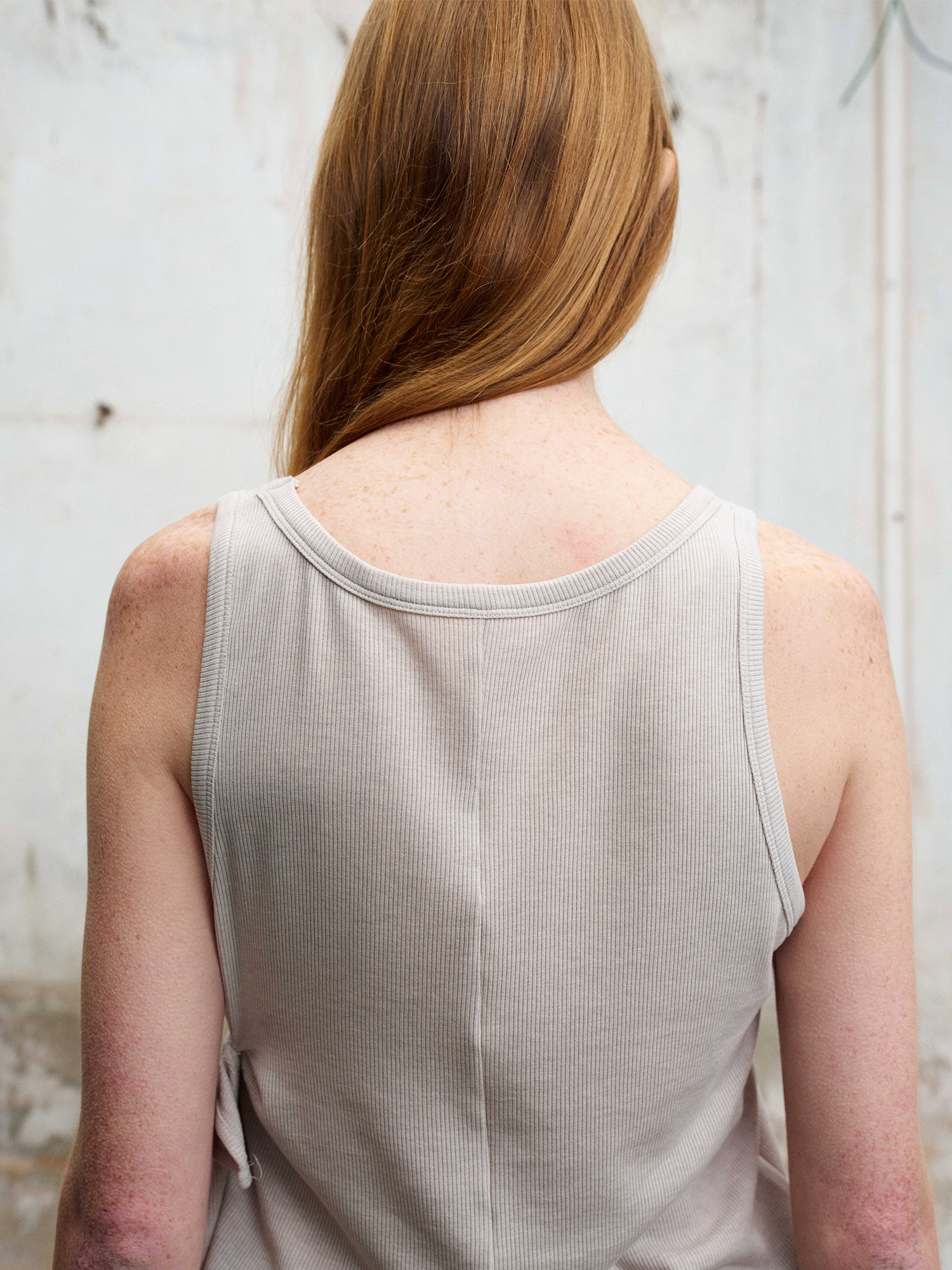 ILNya Nieternite Nifutur Deconstructed Graphic Knit Tank Top Gray-Tank Top-S (0)-Free Shipping Leatheretro