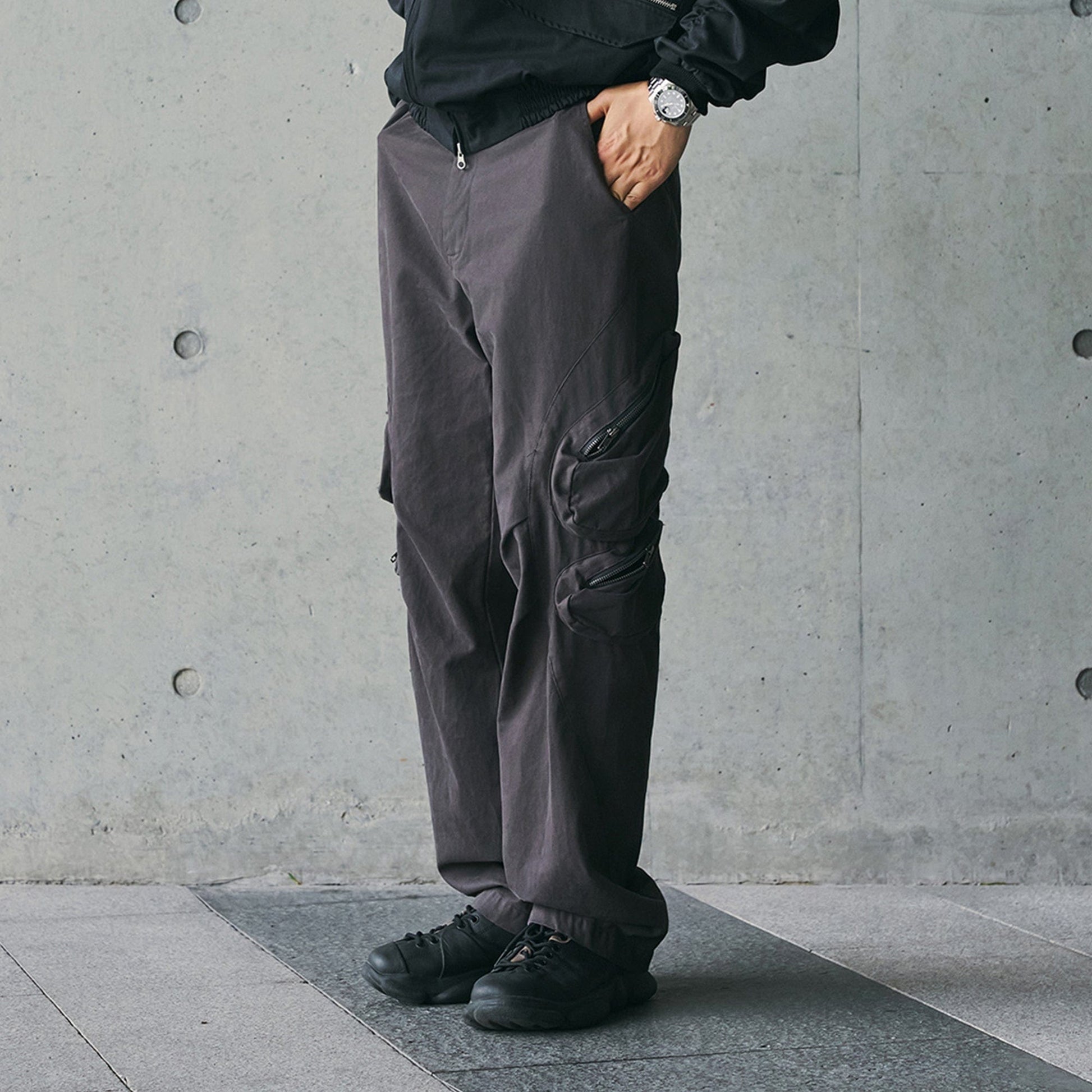 ENSHADOWER Modern Pleated Zipper Tactical Cargo-Pants-S-Free Shipping Leatheretro