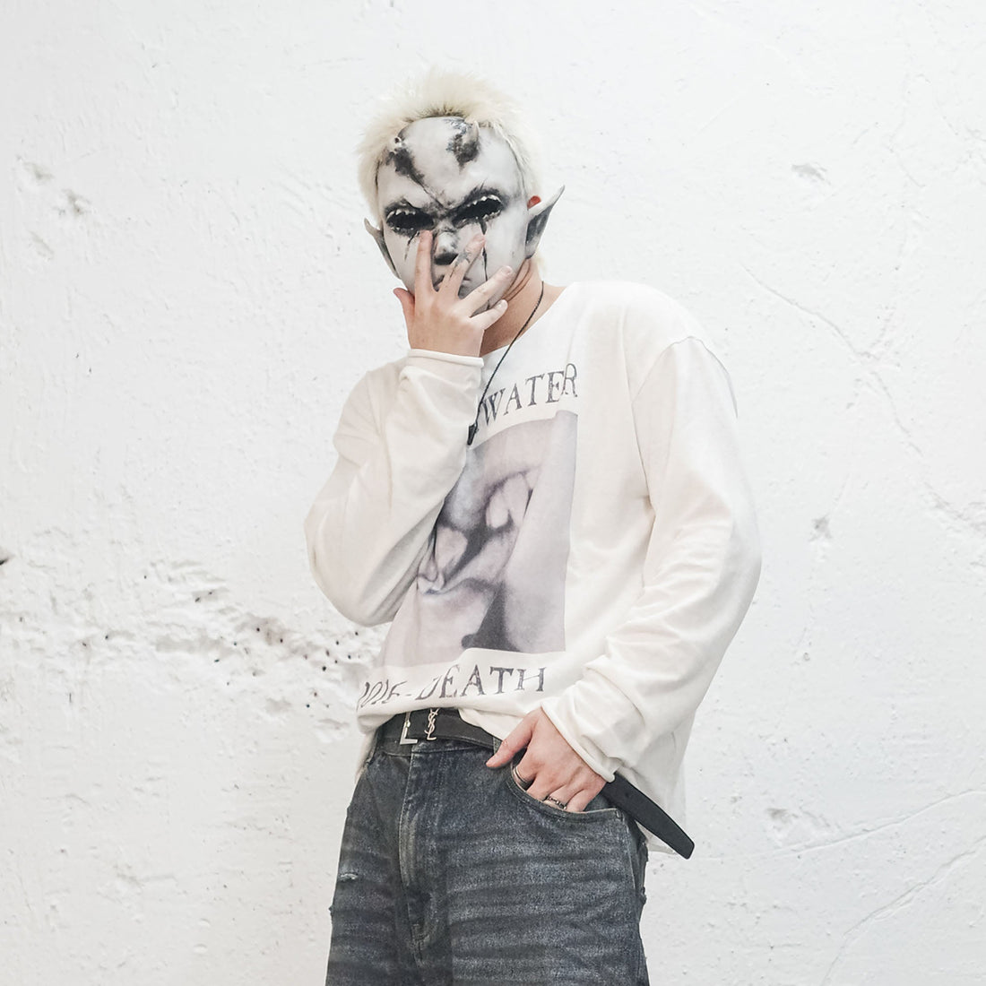 UNDERWATER Devil's Kiss Long-Sleeve Tee-L/S Tee-S-Free Shipping Leatheretro