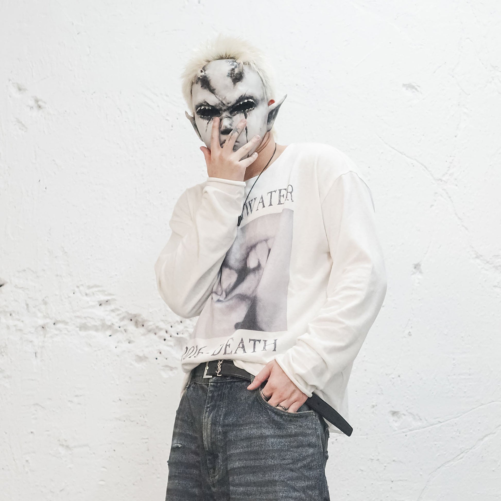 UNDERWATER Devil's Kiss Long-Sleeve Tee-L/S Tee-S-Free Shipping Leatheretro