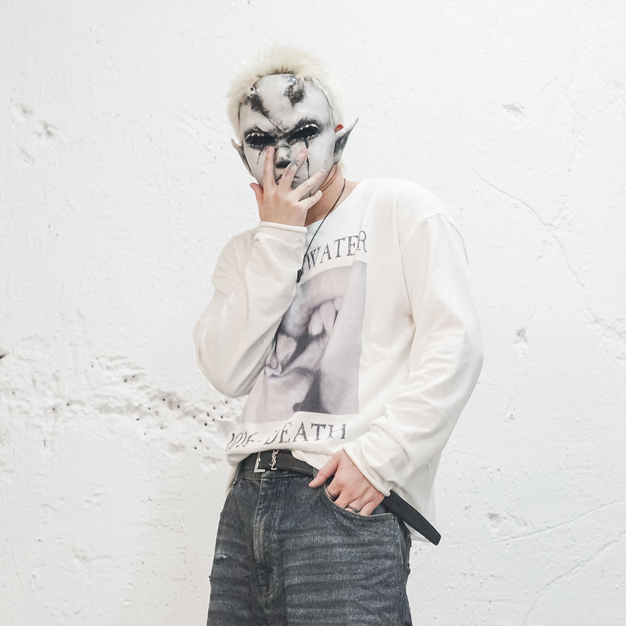 UNDERWATER Devil's Kiss Long-Sleeve Tee-L/S Tee-S-Free Shipping Leatheretro