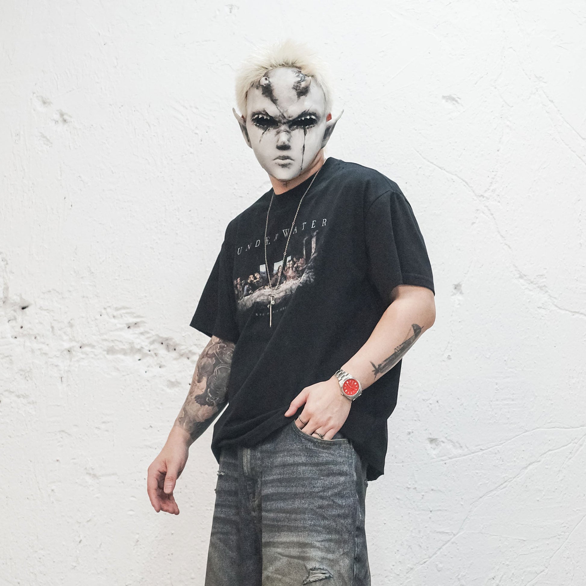 UNDERWATER Last Supper Tee-T Shirt-S-Free Shipping Leatheretro