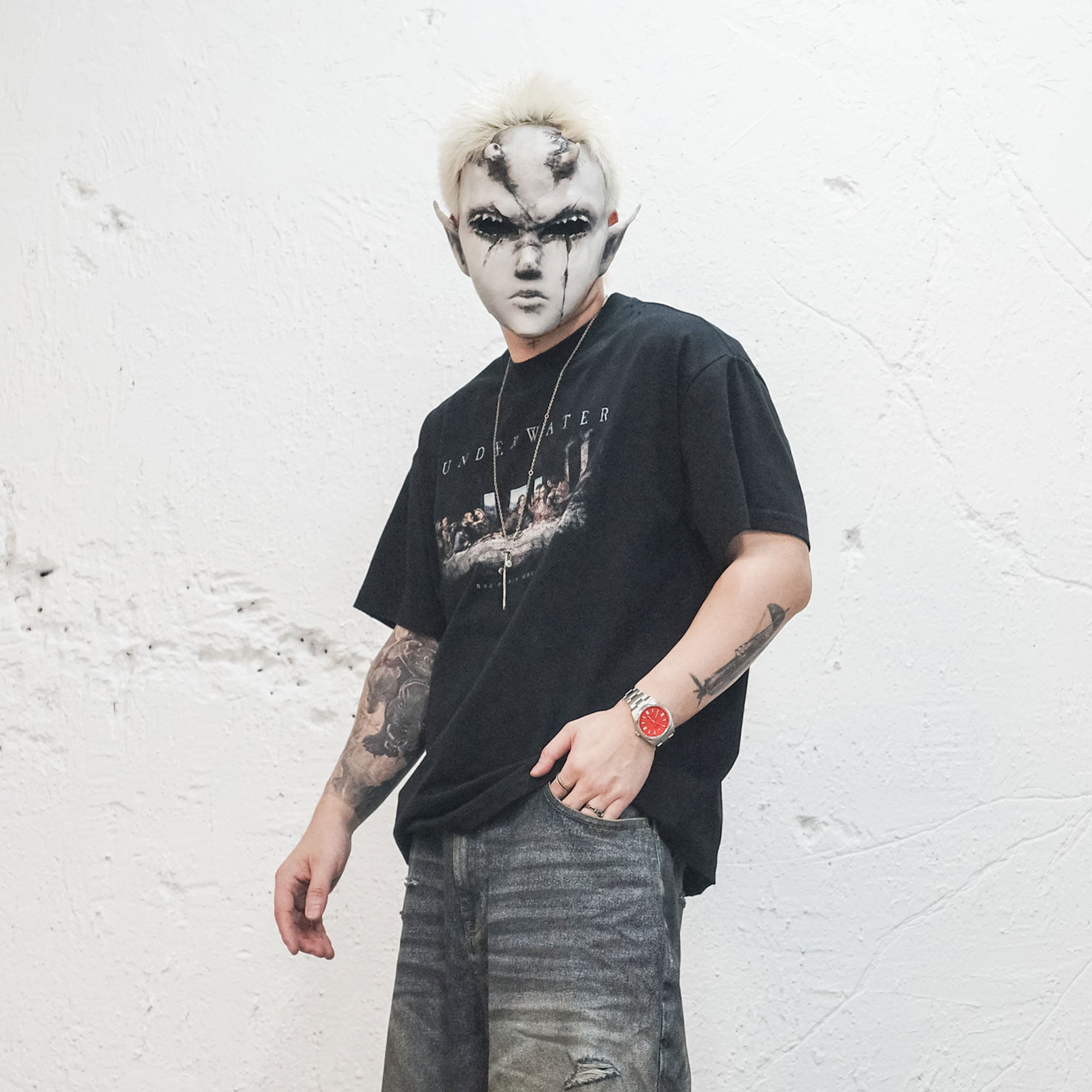 UNDERWATER Last Supper Tee-T Shirt-S-Free Shipping Leatheretro