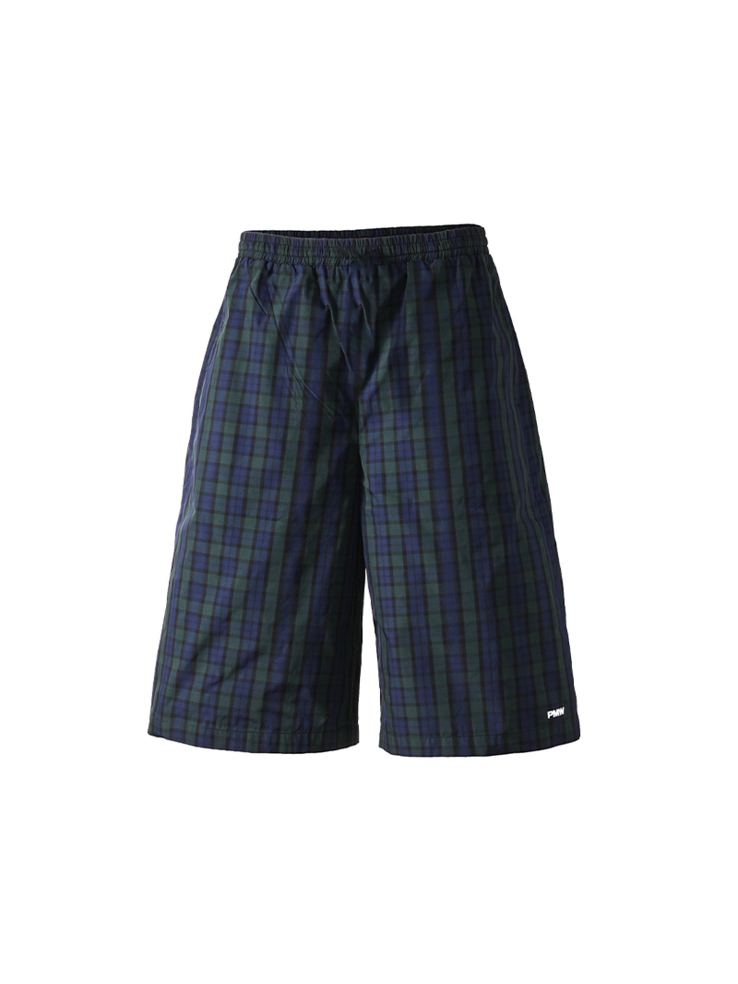 PMW Retro Plaid Drawstring Wide-Leg Shorts-Shorts-S-Free Shipping Leatheretro