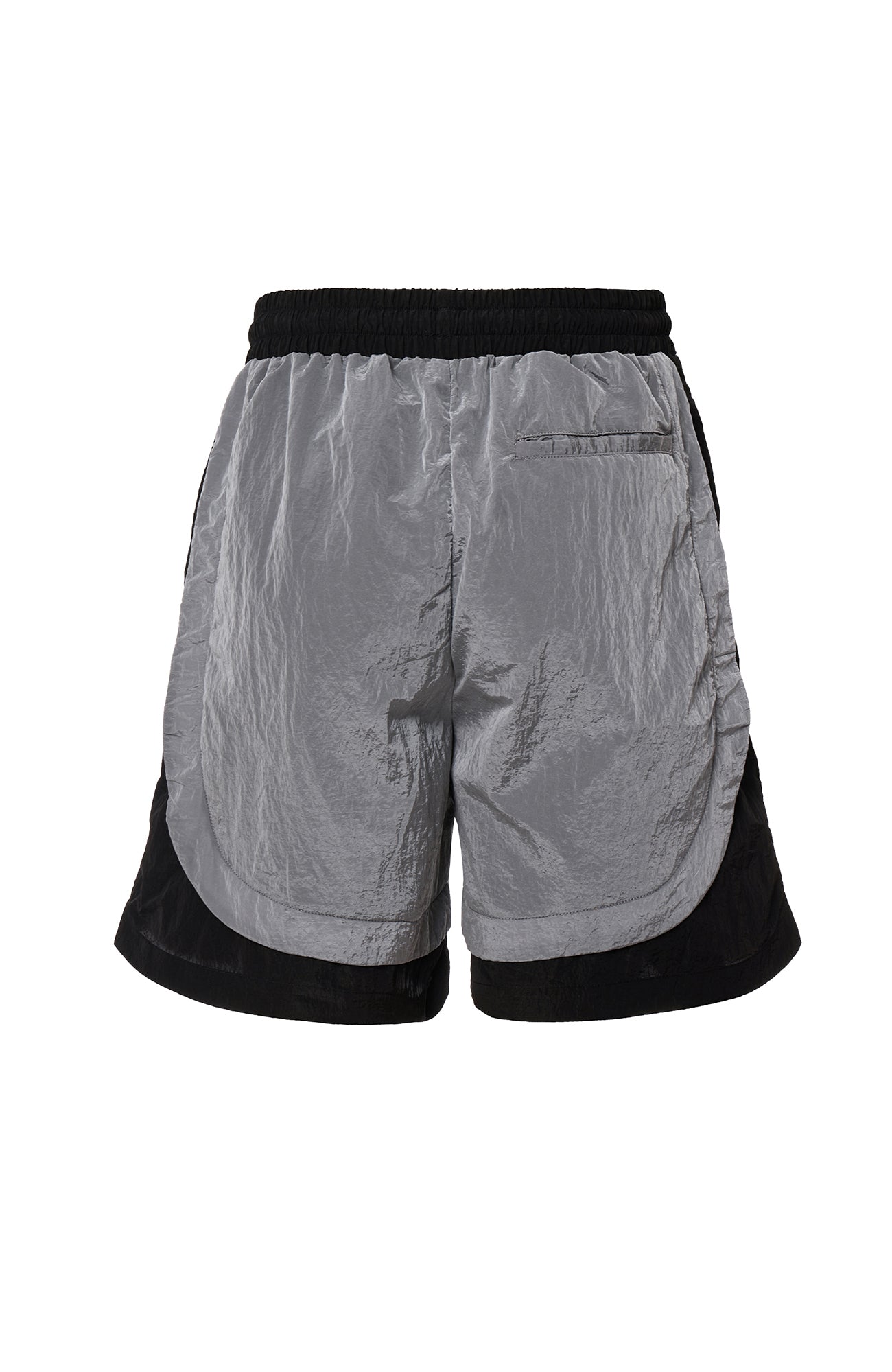 F2CE Metallic Nylon Panel Shorts-Shorts-S-Free Shipping Leatheretro
