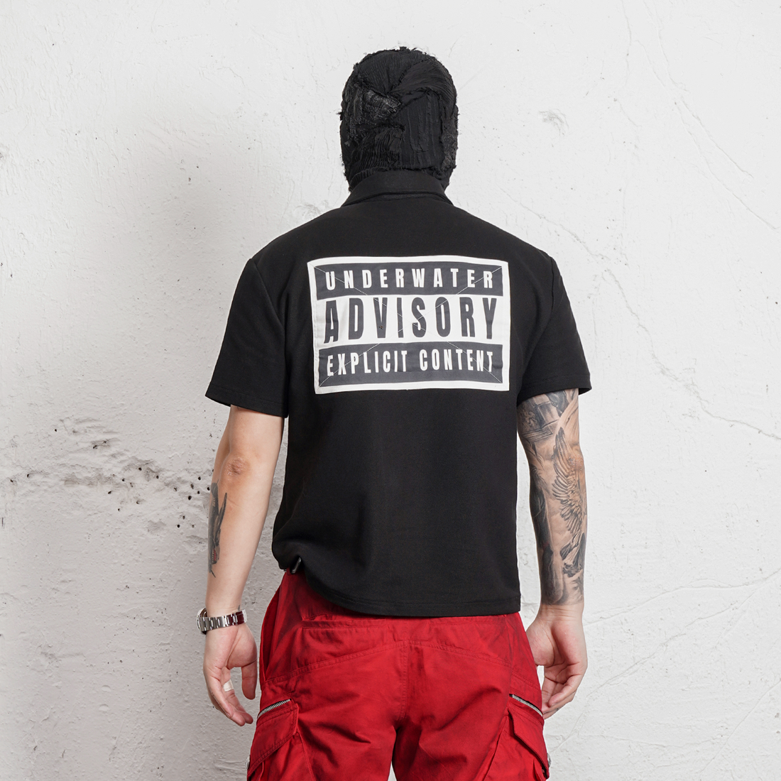 UNDERWATER Lucifer Embroidered Polo Shirt-T Shirt-S (Preorder)-Free Shipping Leatheretro