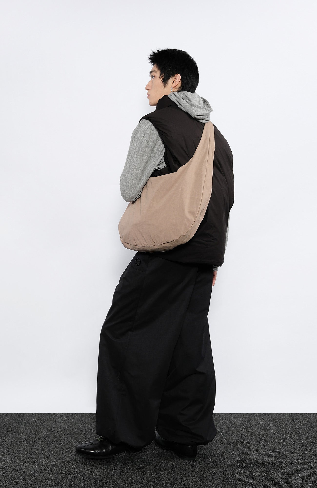 7440 37 1 Side-Button Drawcord Balloon Pants-Pants-S (Preorder)-Free Shipping Leatheretro