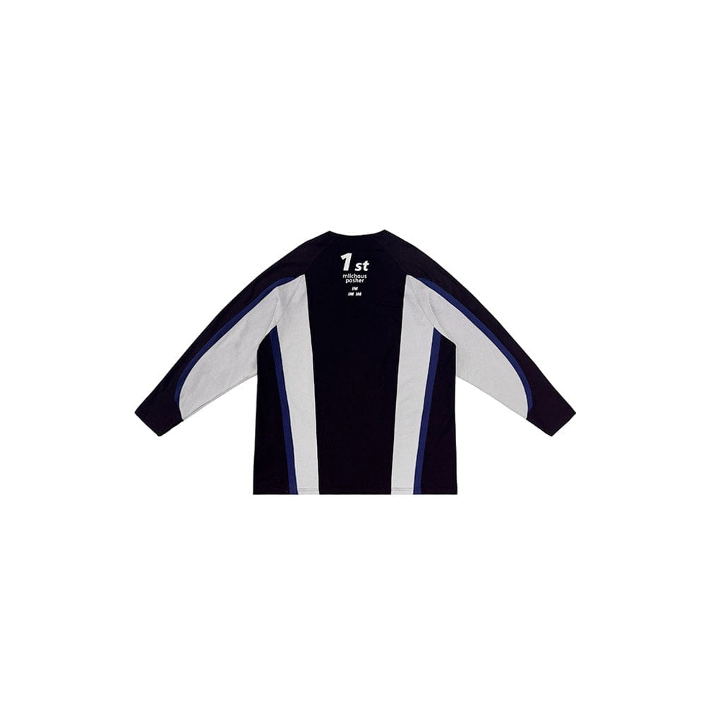 MIICHOUS Contrast Spliced Racing UV Protection Long-Sleeve Tee-L/S Tee-S-Free Shipping Leatheretro