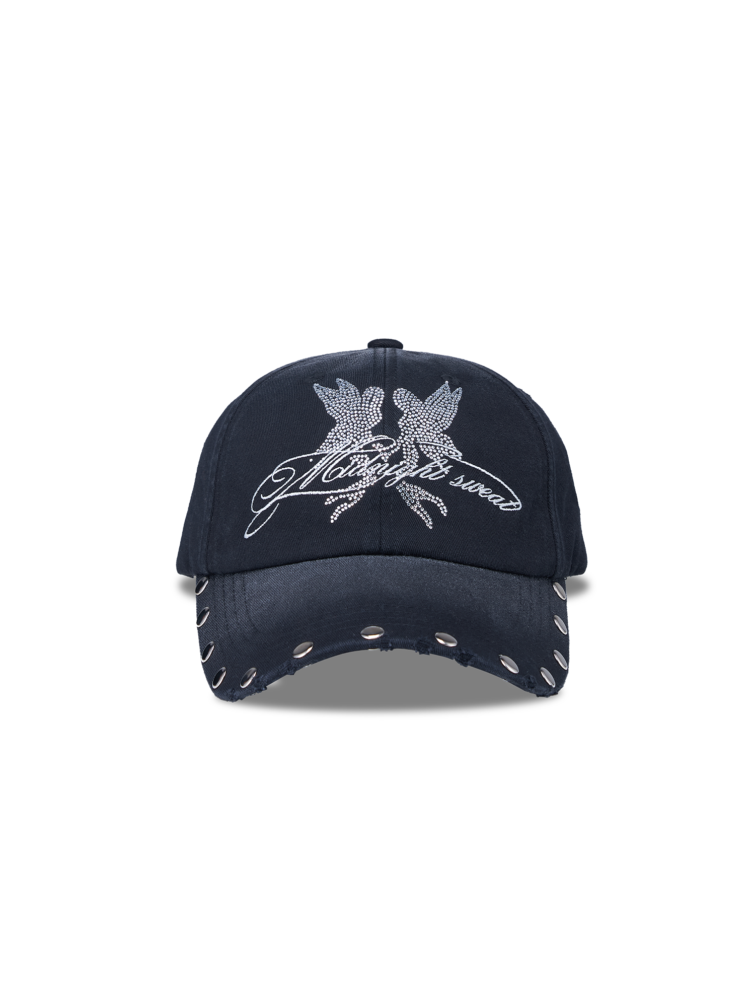 SANB Washed Angel Diamond Baseball Cap-Hat, Cap, Beanie-One Size-Free Shipping Leatheretro