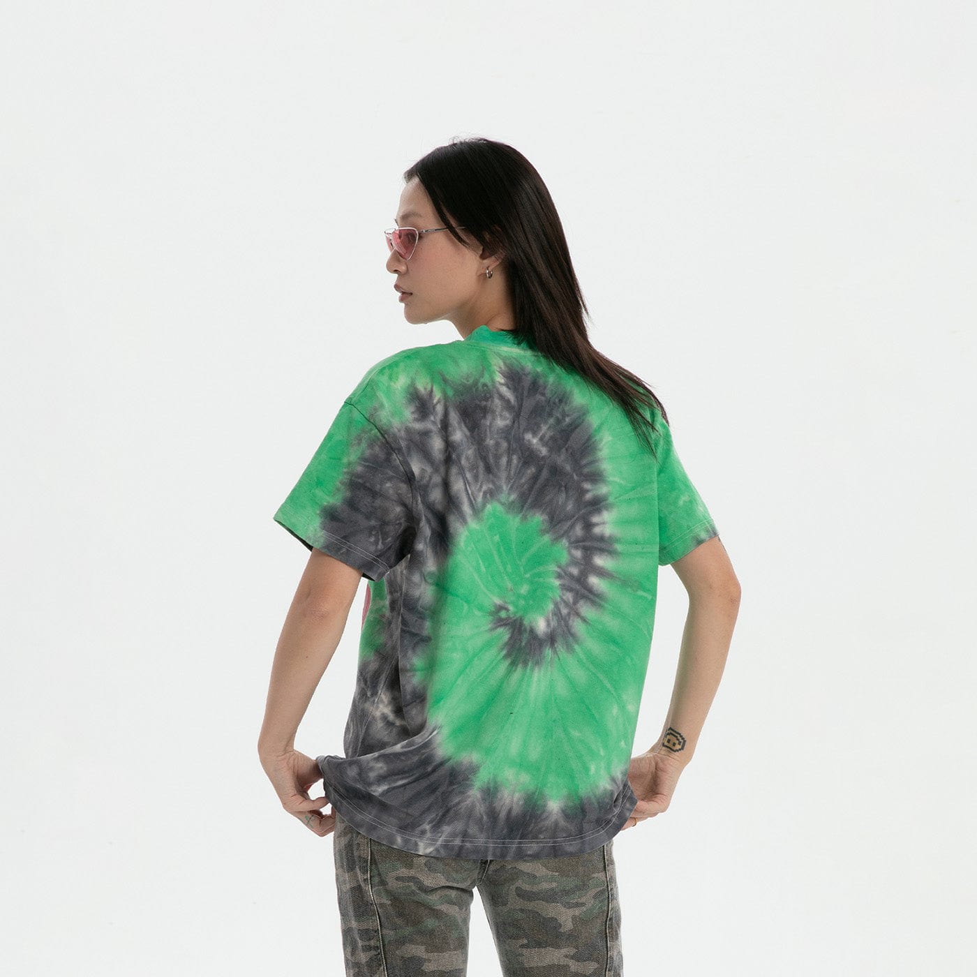 RTVG Tie-Dye Full-print Telephone T-Shirt-T Shirt-S-Free Shipping Leatheretro