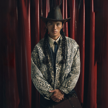 TRECLUB Distressed Leopard Full-Print Bomber Jacket-Jacket-S (Preorder)-Free Shipping Leatheretro