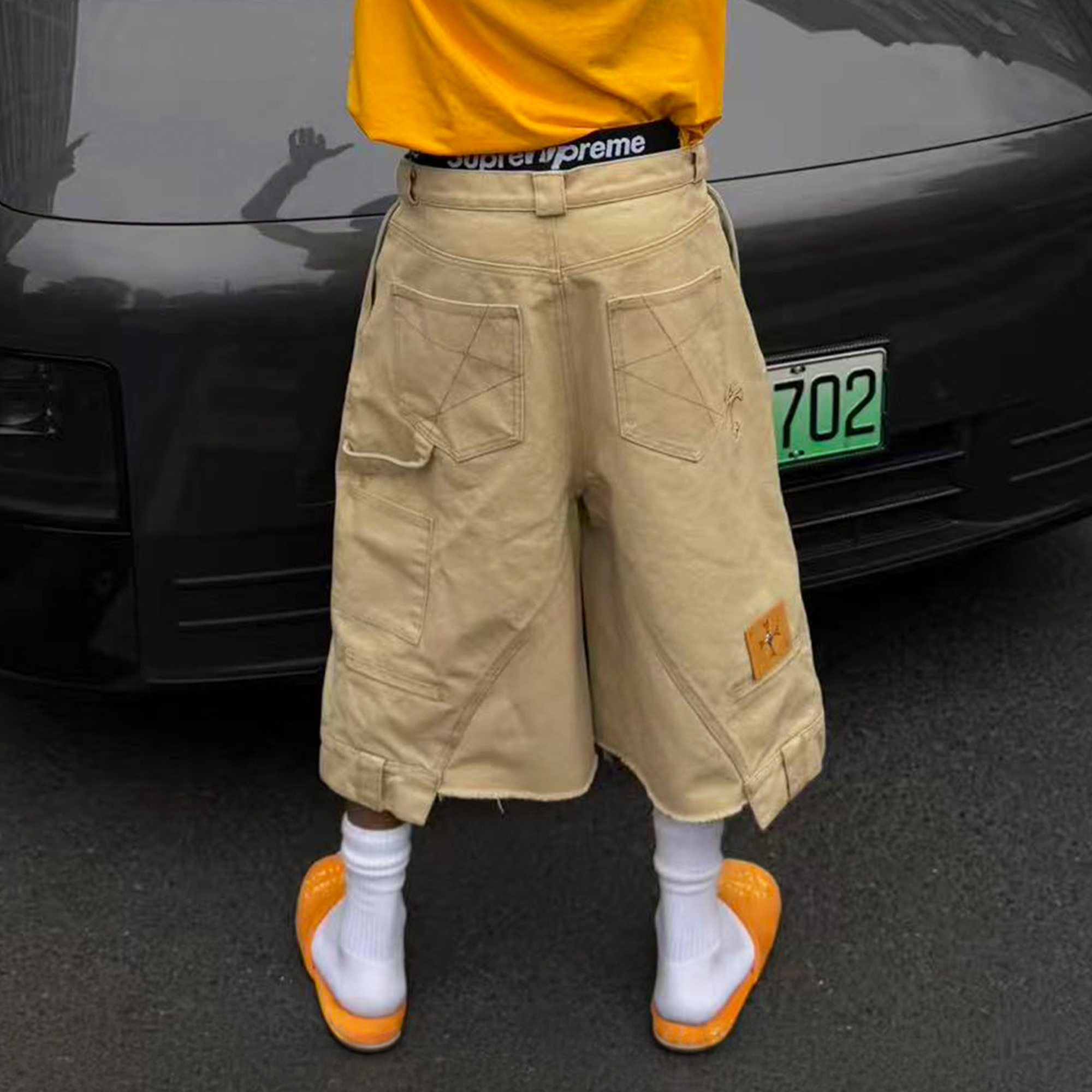 STEEPC Baggy Multi-Pocket Cargo Shorts-Shorts-S-Free Shipping Leatheretro