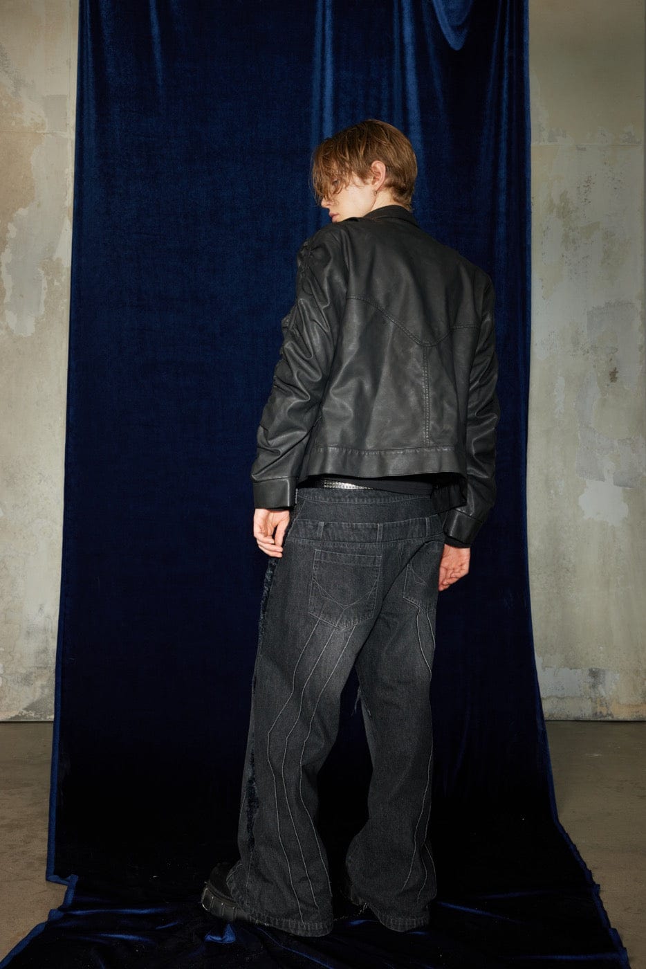 DND4DES Faux Leather Wrinkled Jacket-Jacket-S-Beige-Free Shipping Leatheretro