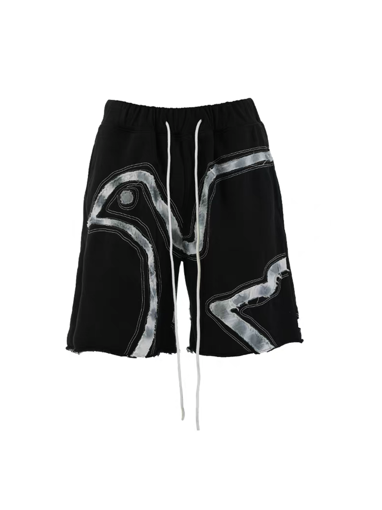 VINKID Dove Patch Drawstring Shorts-Shorts-S / 13-20"-Free Shipping Leatheretro