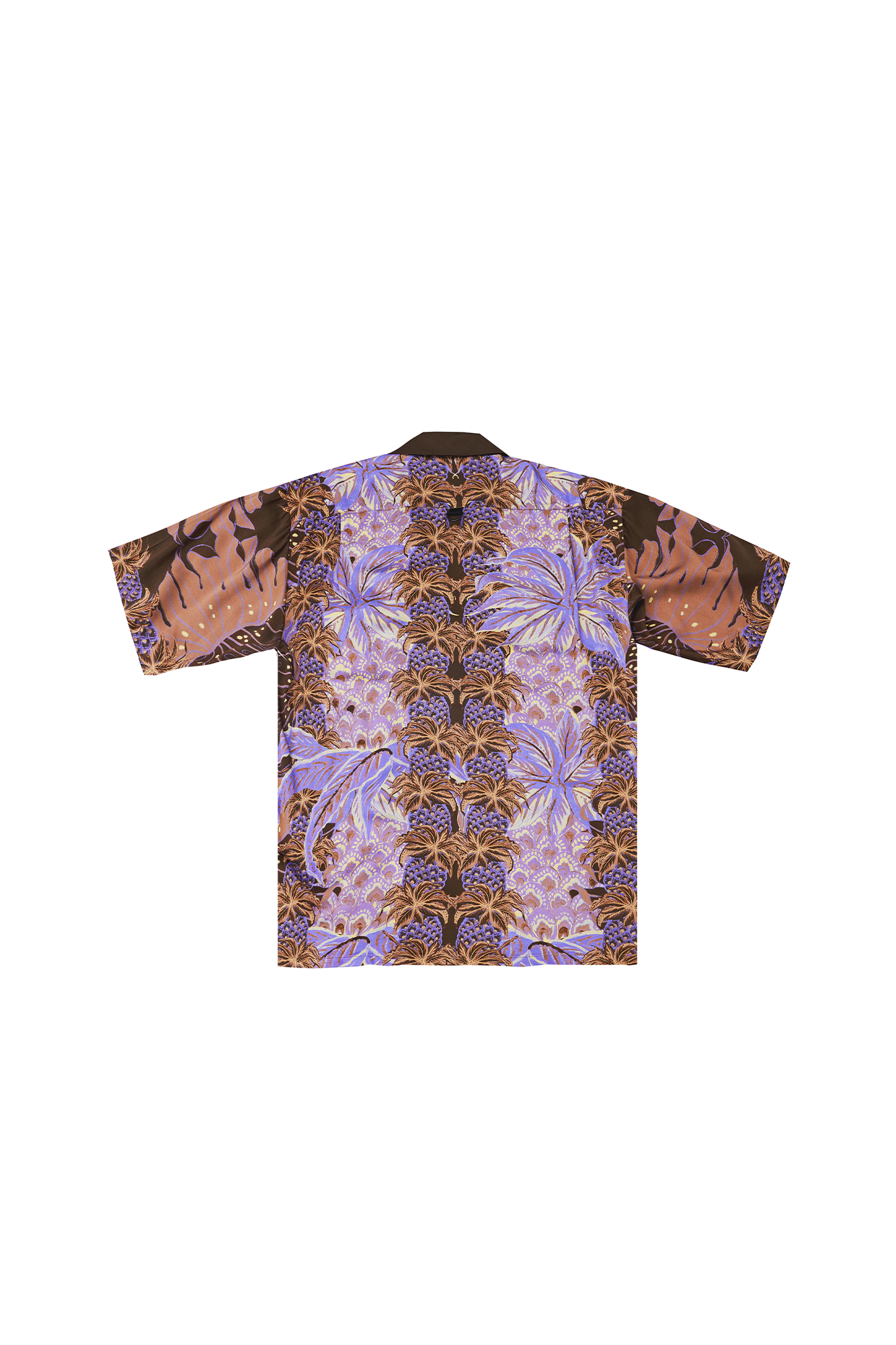MASH UP ASIA Hawaiian Pineapple Graphic Half Shirt Purple-Half shirt-S-Free Shipping Leatheretro
