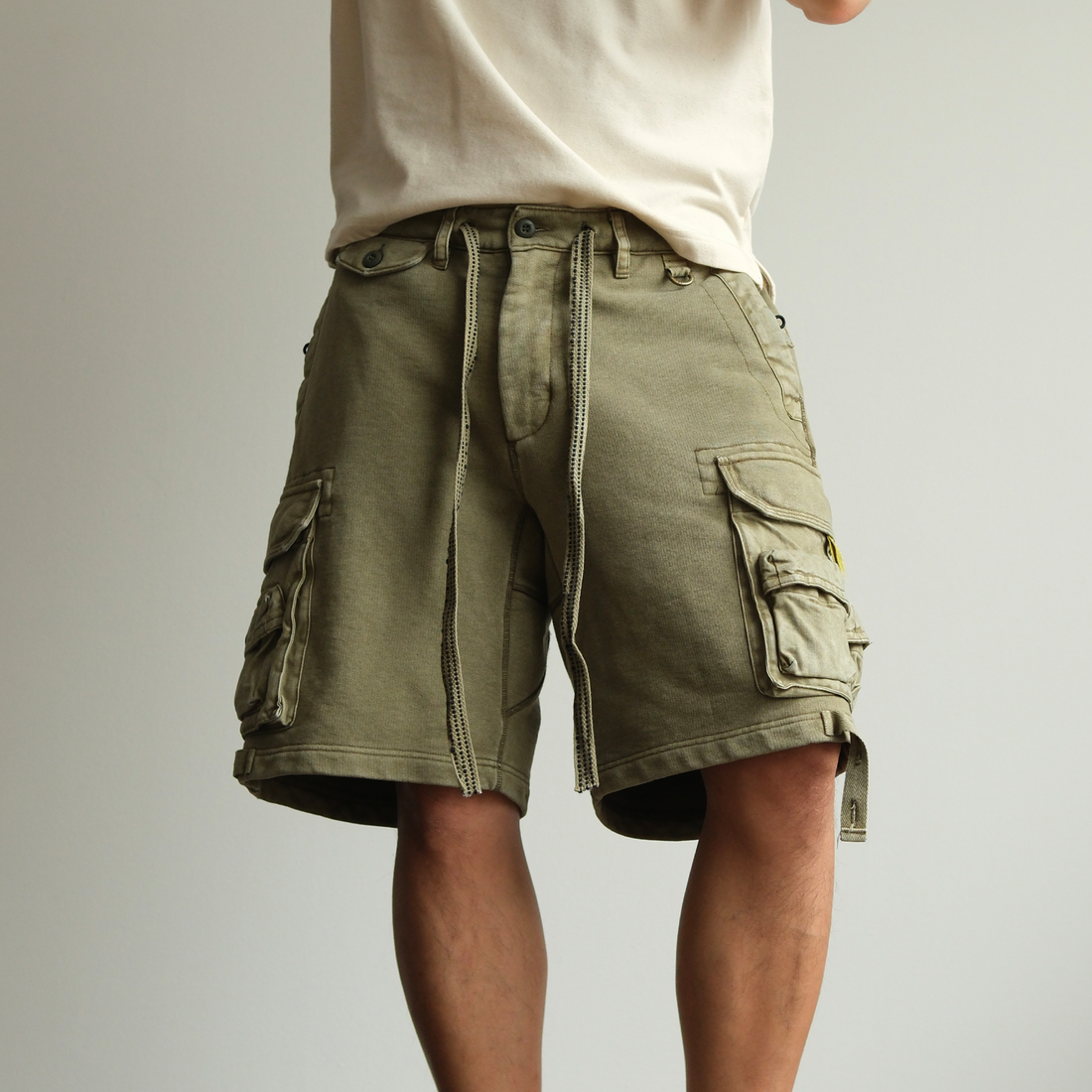 NEIGBORL Utility Multi-Pocket Drawstring Sweat Shorts-Shorts-S-Free Shipping Leatheretro