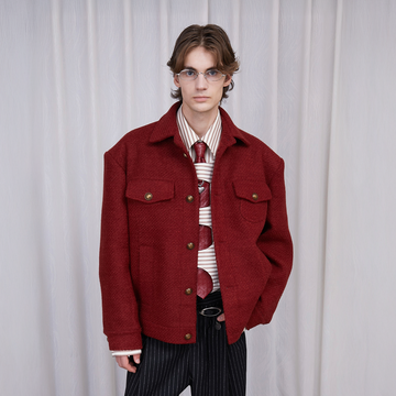 ASSEEN Classic Wool-Blend Jacket-Jacket-S-Free Shipping Leatheretro