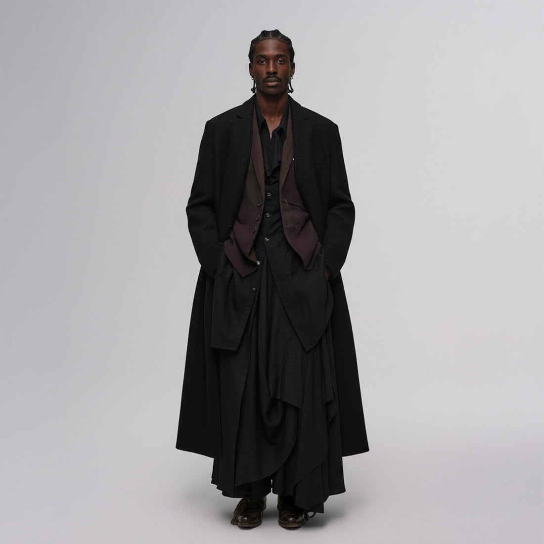 ILNya Nieternite Nifutur Essential Collarless Heavyweight Wool Coat-Jacket-S (0)(Preorder)-Free Shipping Leatheretro